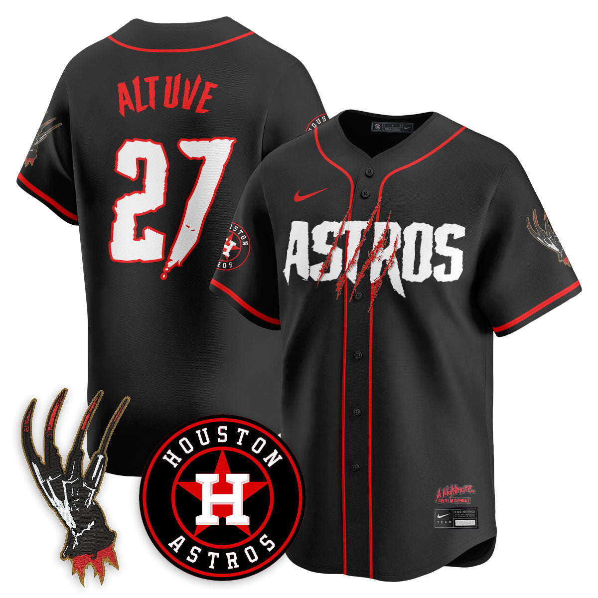 HOU "A Nightmare on Elm Street" Jersey - Stitched