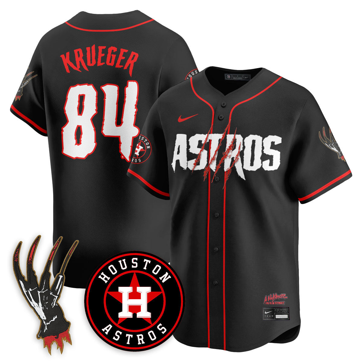 HOU "A Nightmare on Elm Street" Jersey - Stitched