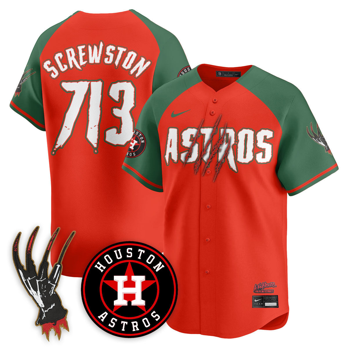 HOU "A Nightmare on Elm Street" Jersey - Stitched