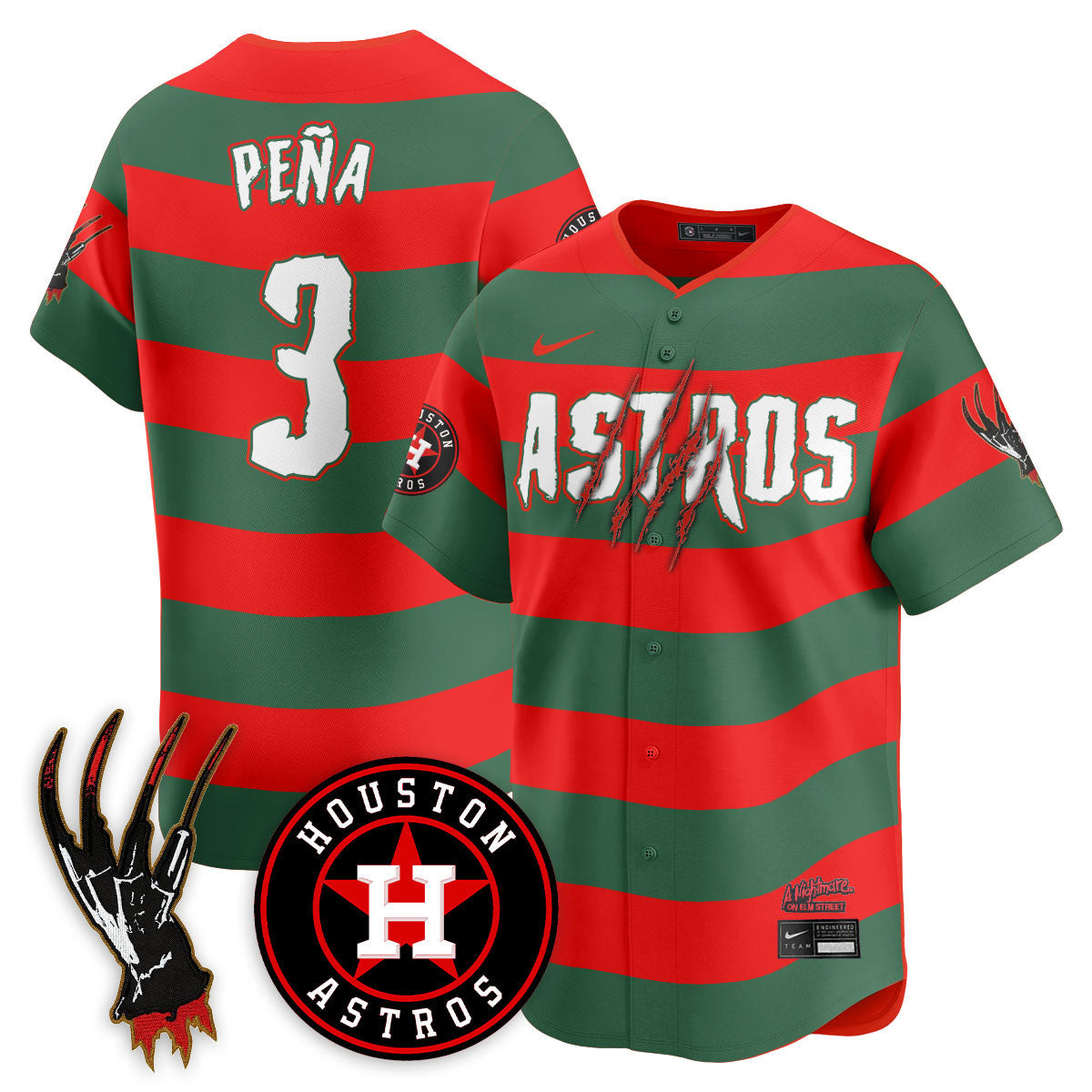 HOU "A Nightmare on Elm Street" Jersey - Stitched