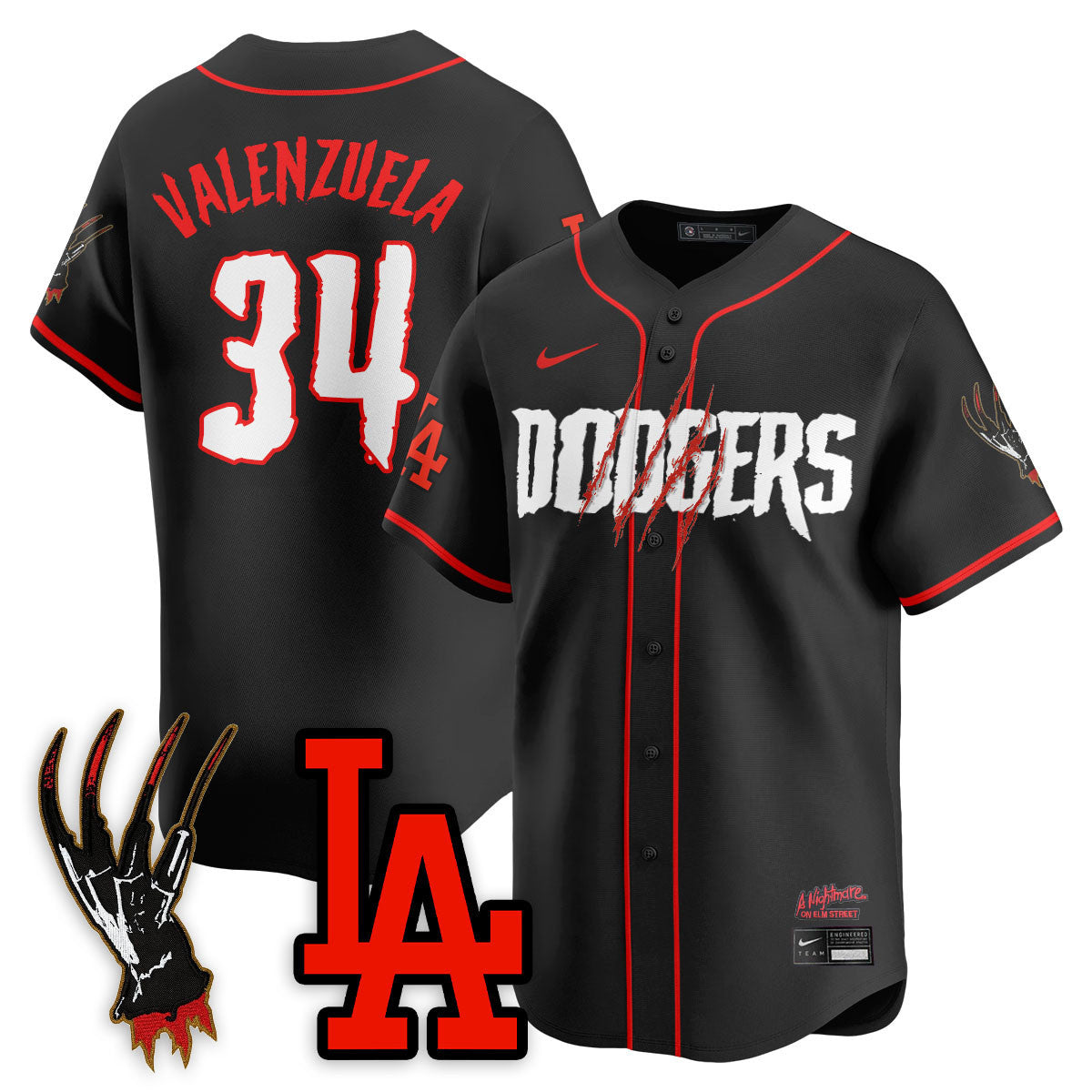 LAD "A Nightmare on Elm Street" Jersey - Stitched