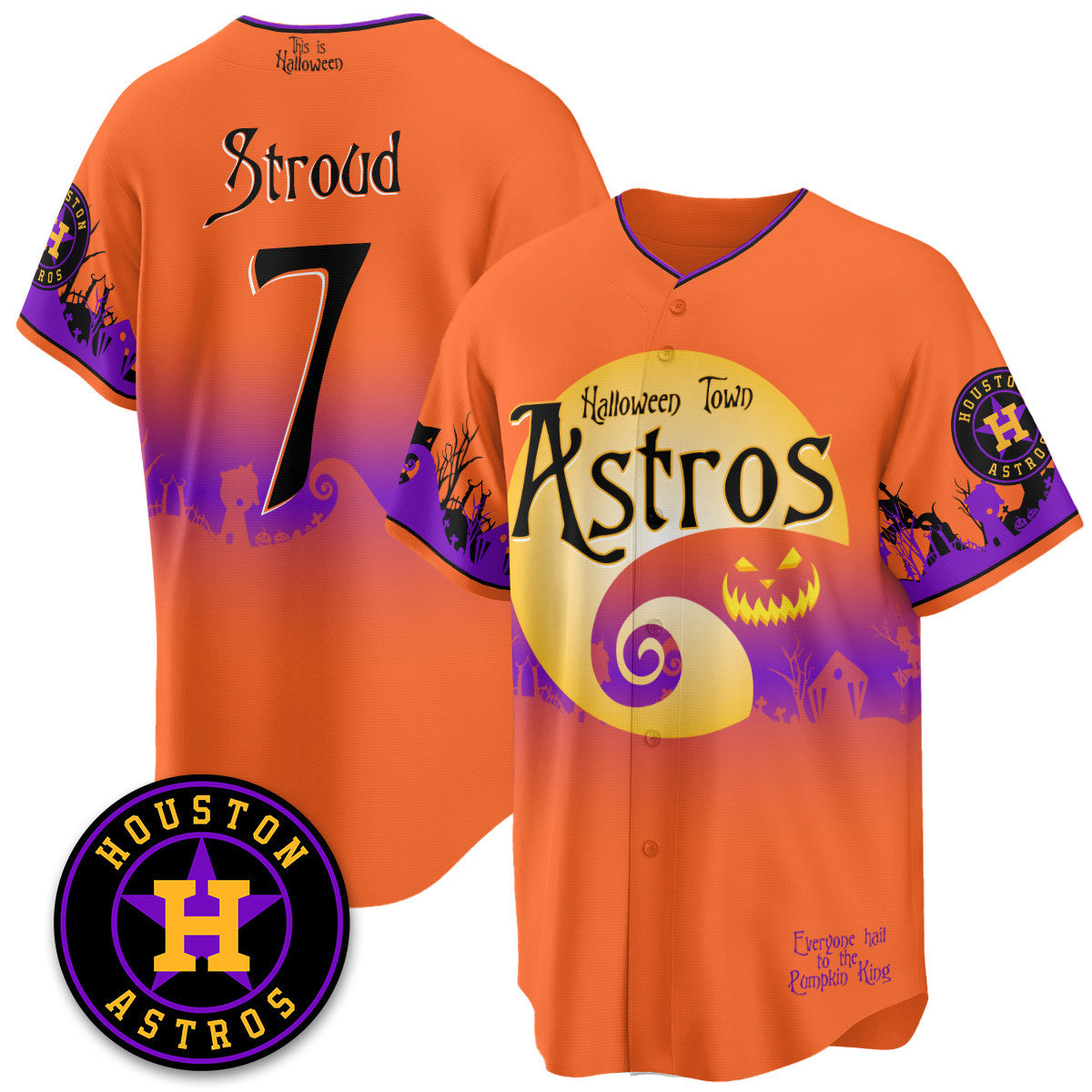 HOU "Halloween Town" Limited Jersey - Stitched