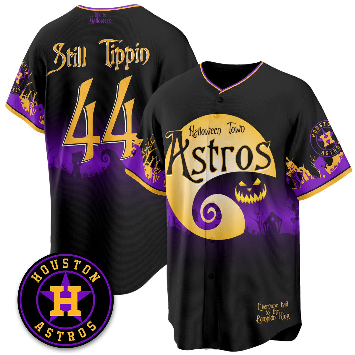 HOU "Halloween Town" Limited Jersey - Stitched
