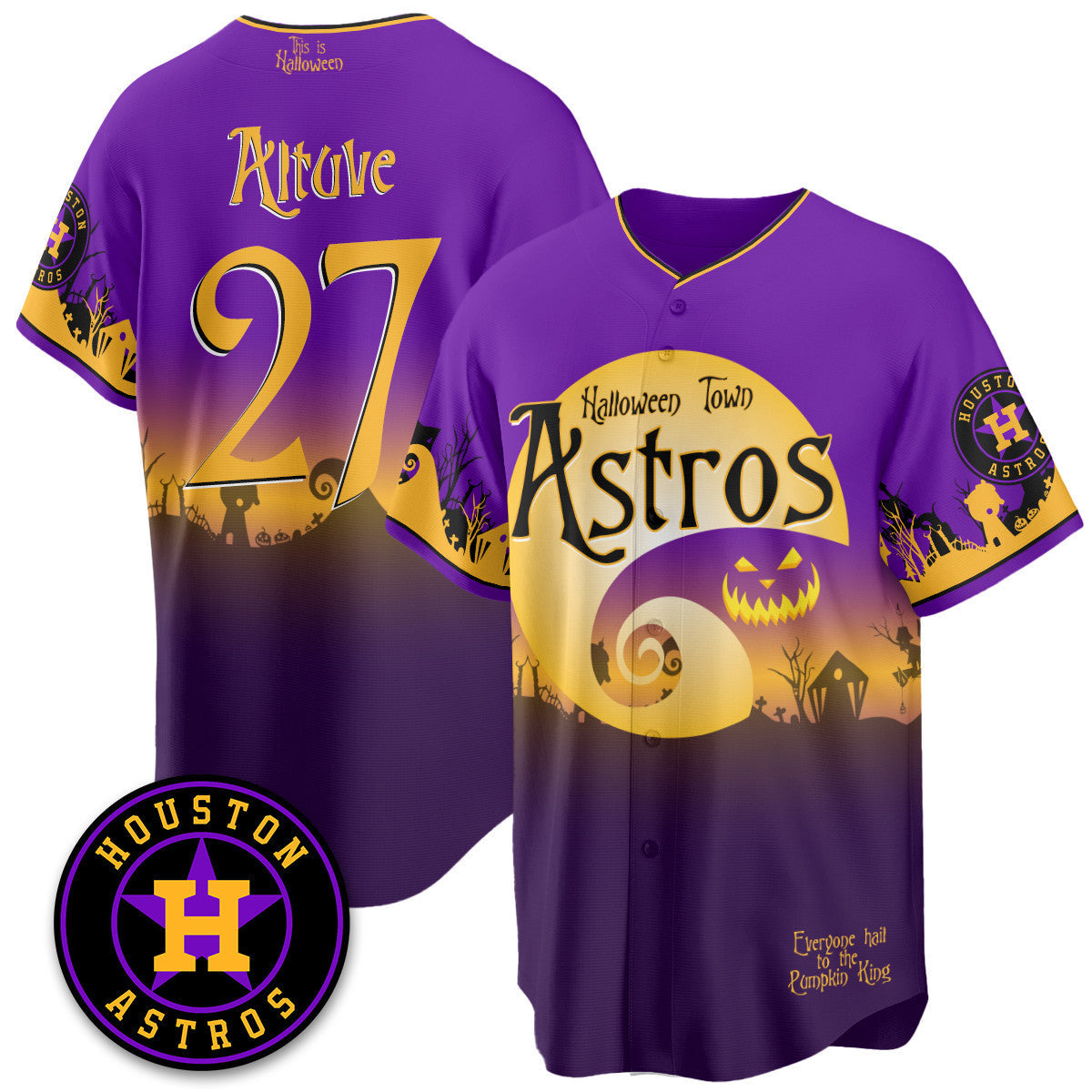 HOU "Halloween Town" Limited Jersey - Stitched