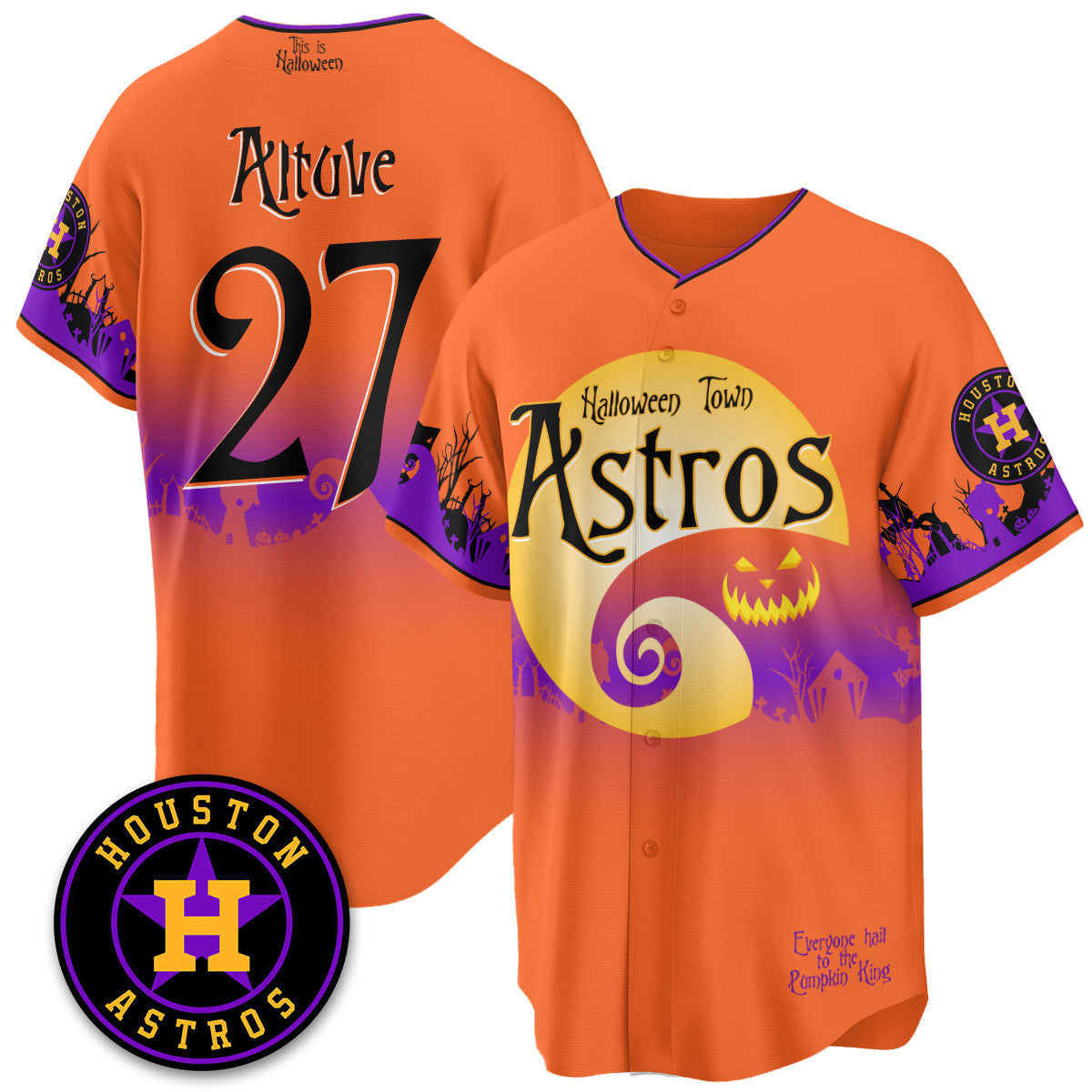 HOU "Halloween Town" Limited Jersey - Stitched