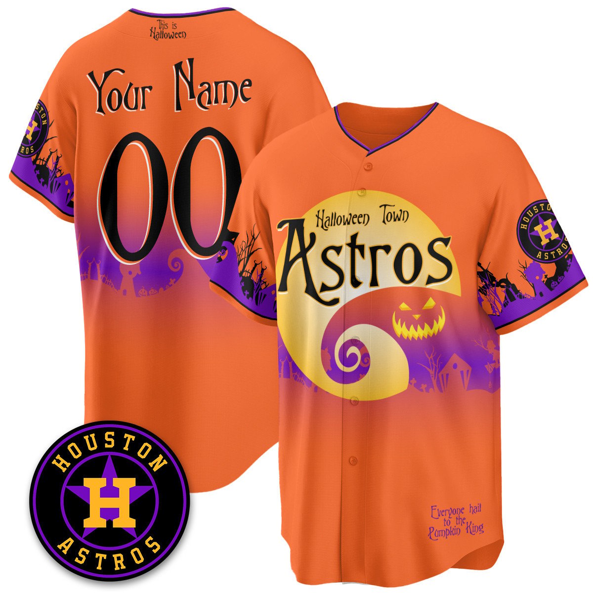 HOU "Halloween Town" Limited Jersey - Stitched