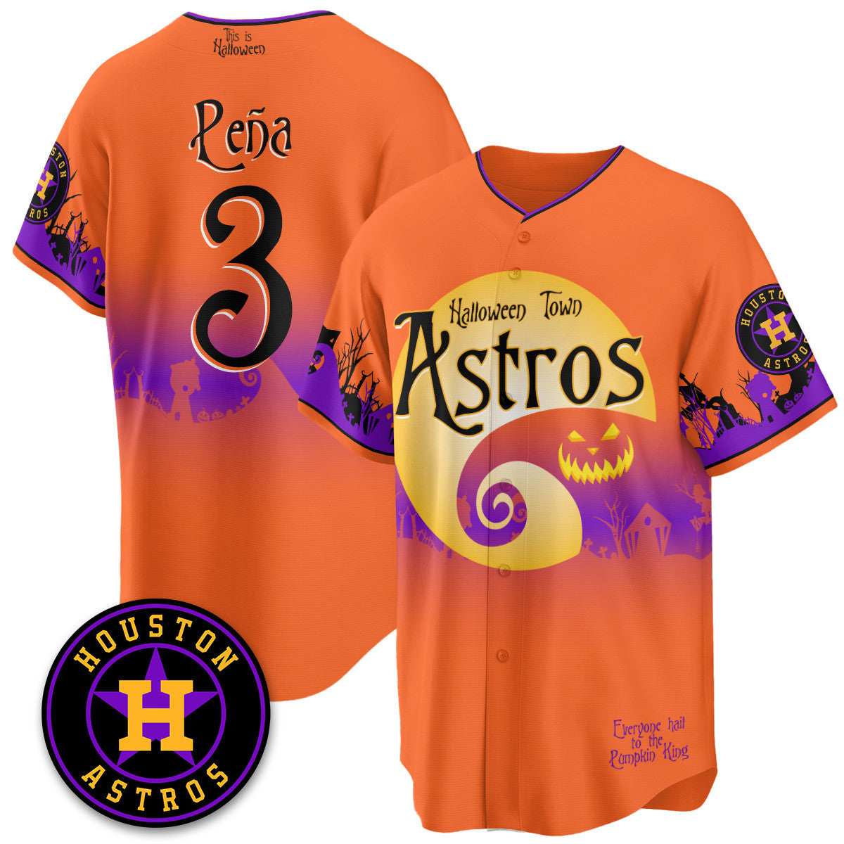 HOU "Halloween Town" Limited Jersey - Stitched