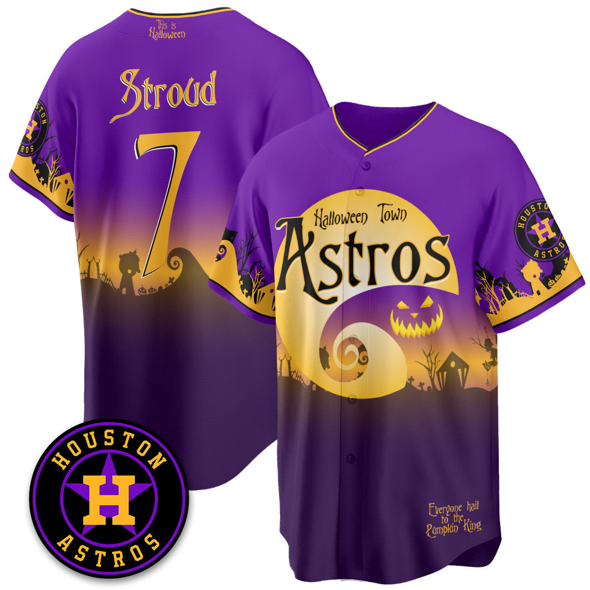 HOU "Halloween Town" Limited Jersey - Stitched