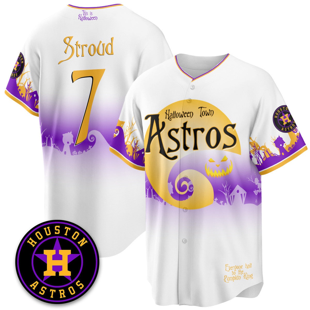 HOU "Halloween Town" Limited Jersey - Stitched