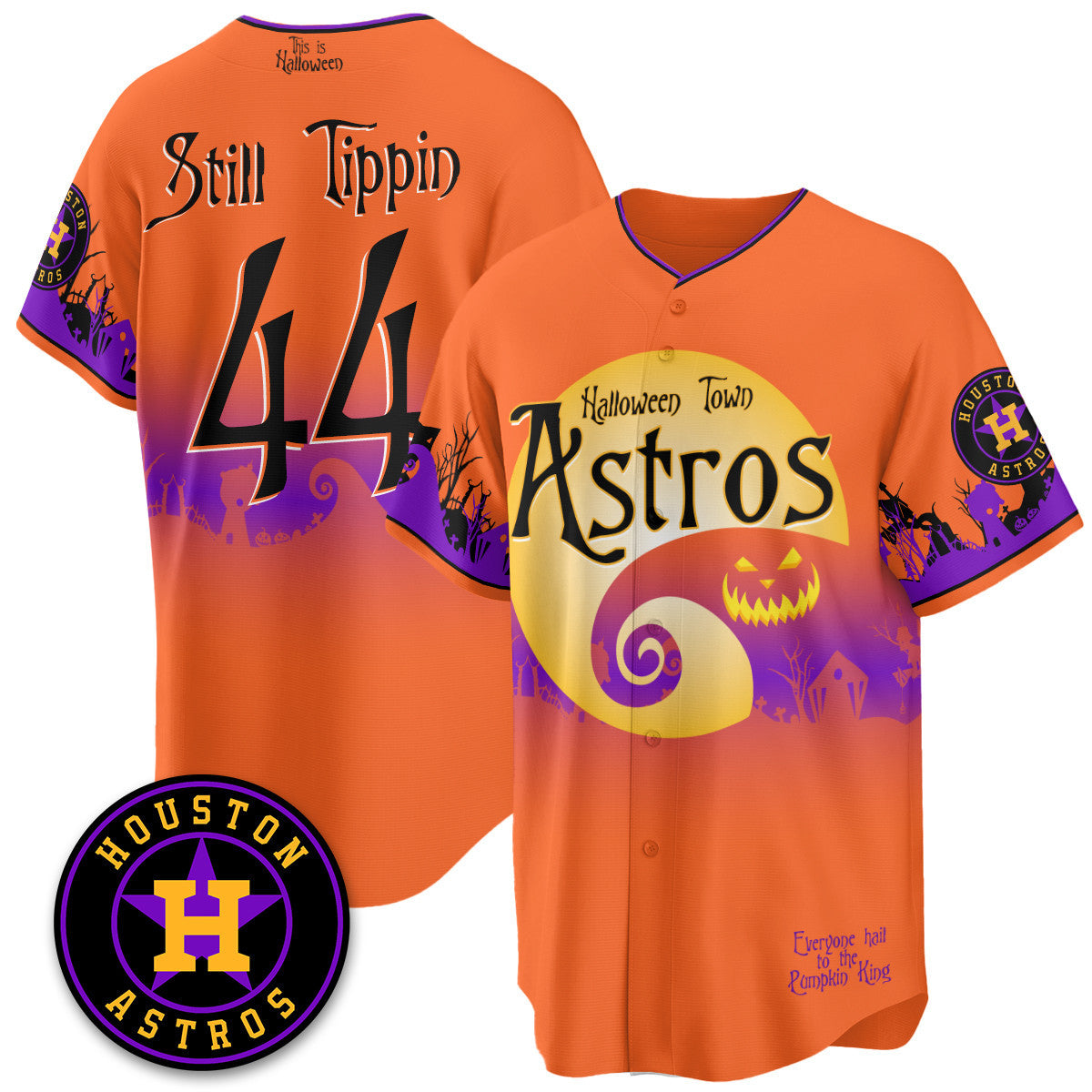 HOU "Halloween Town" Limited Jersey - Stitched