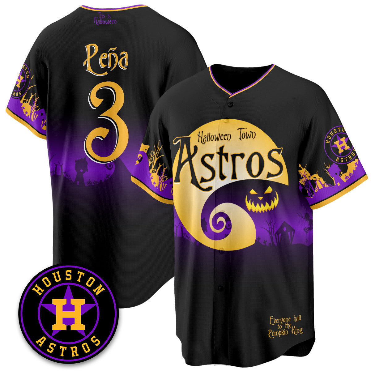 HOU "Halloween Town" Limited Jersey - Stitched