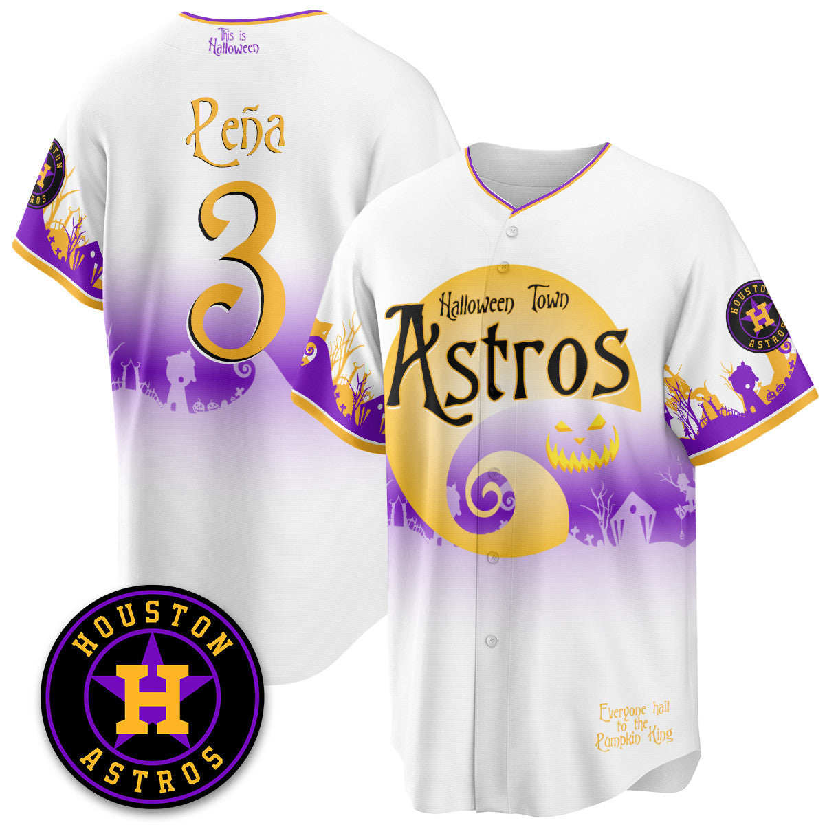 HOU "Halloween Town" Limited Jersey - Stitched