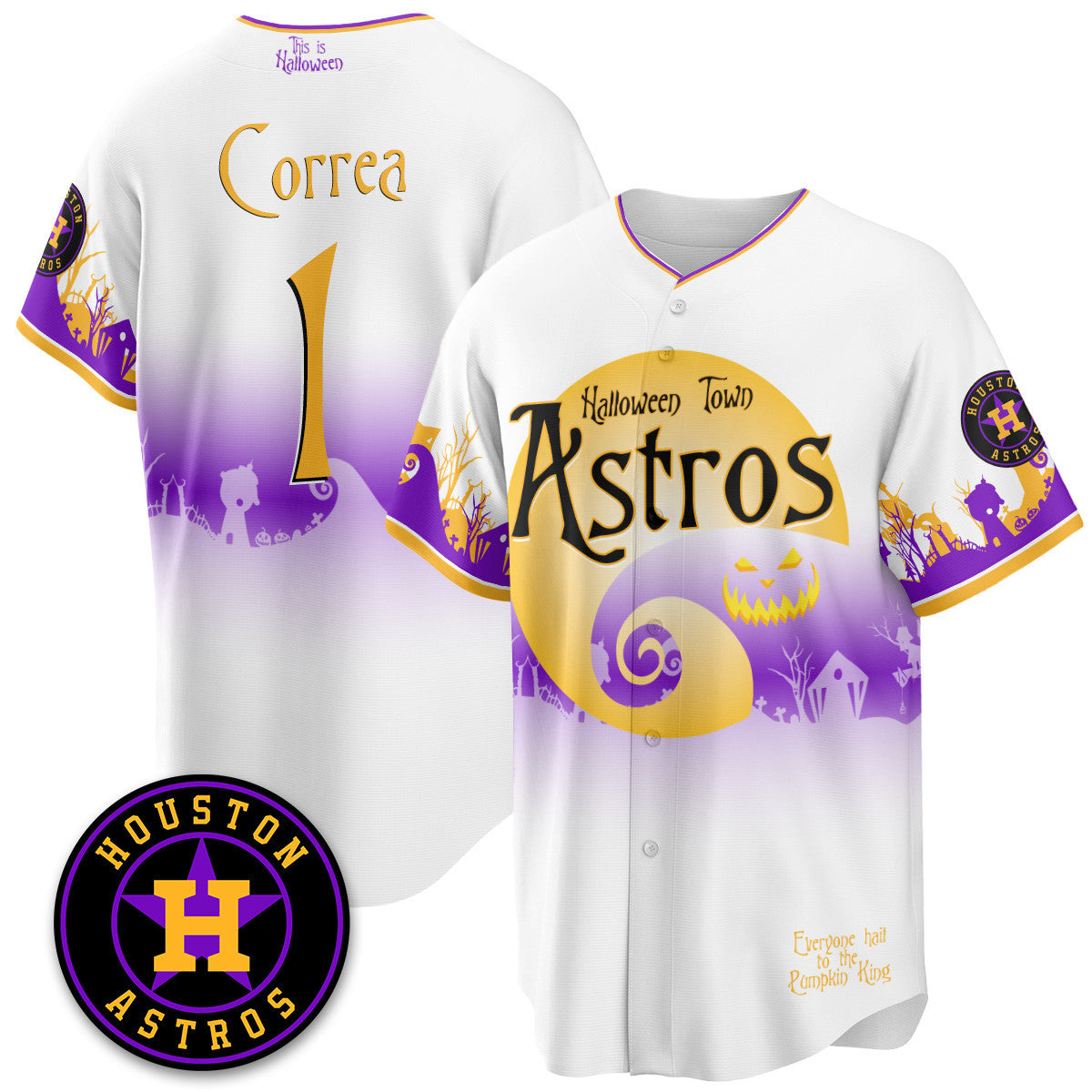 HOU "Halloween Town" Limited Jersey - Stitched