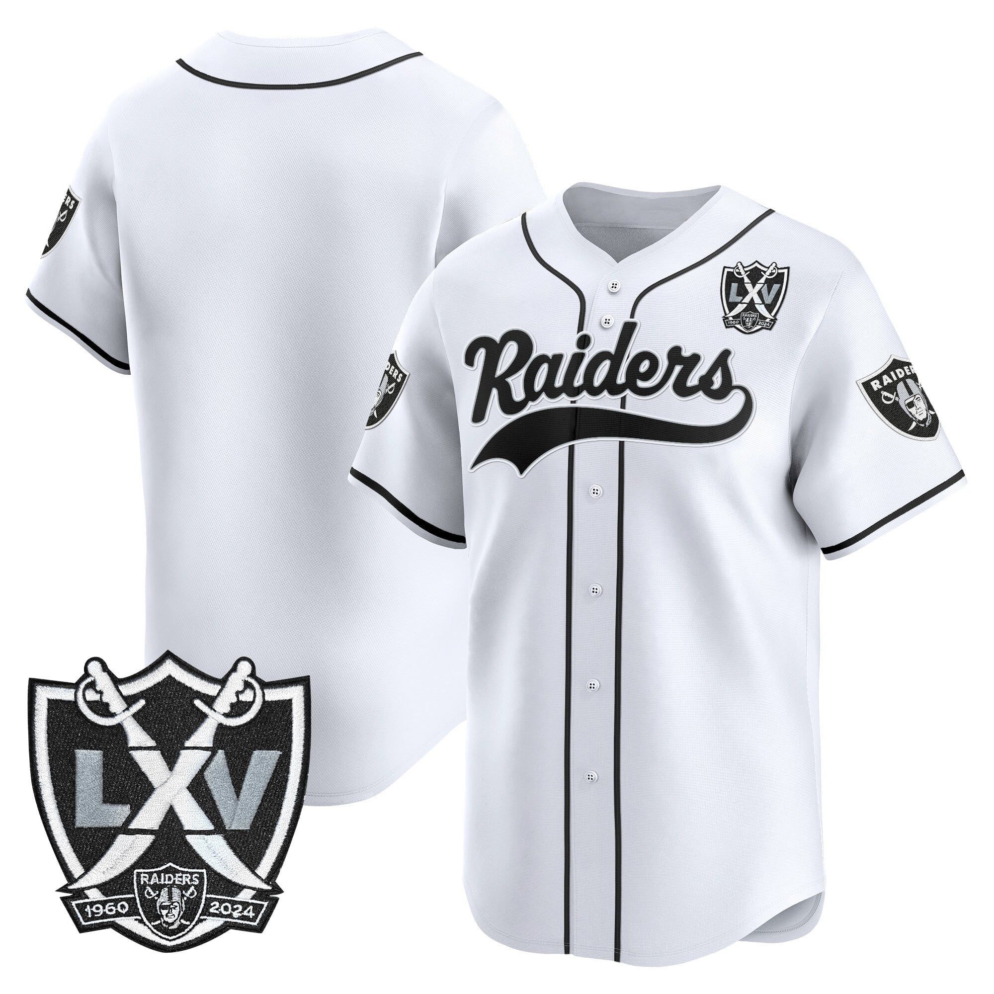 LVR 65th Anniversary Patch Vapor Baseball Jersey - Stitched