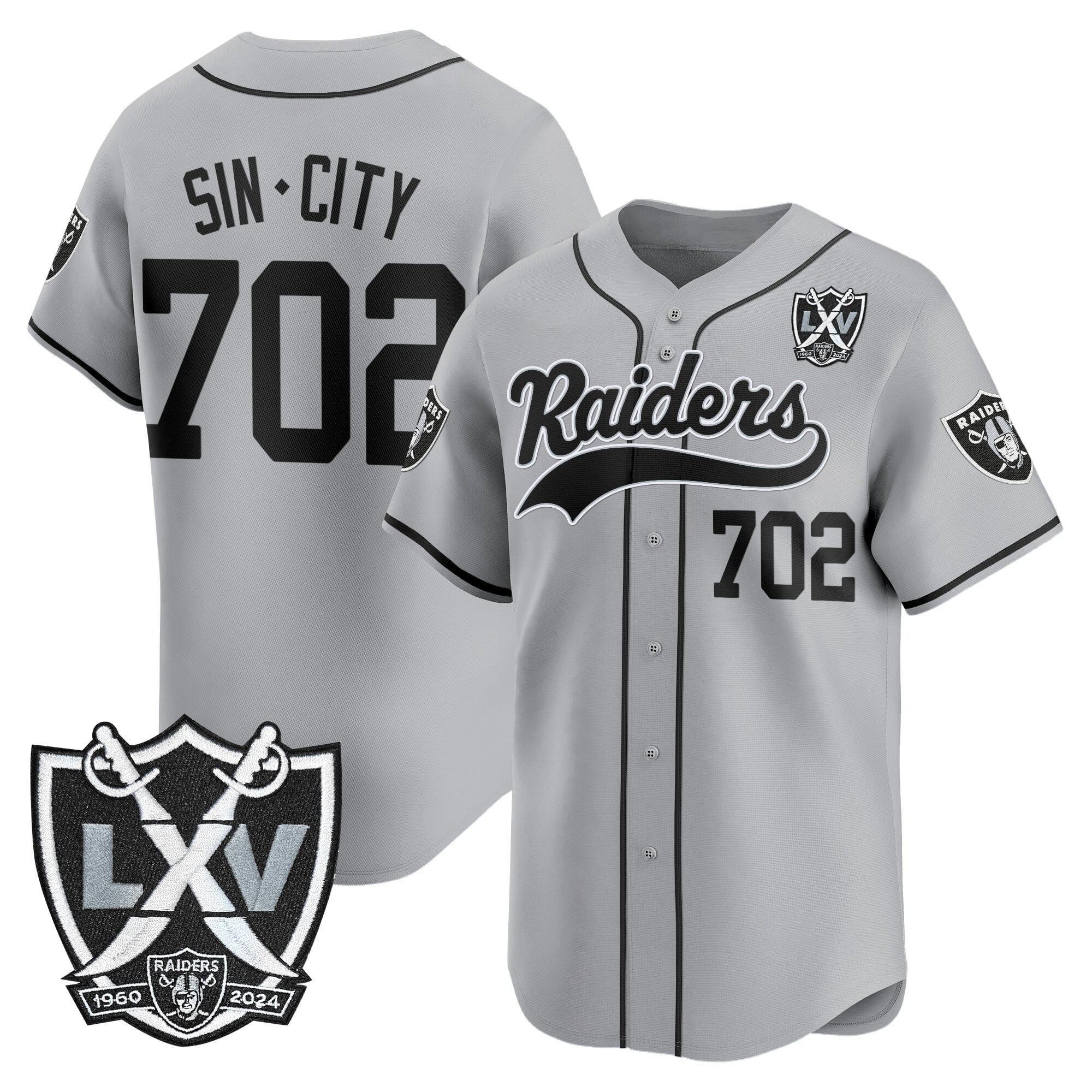 LVR 65th Anniversary Patch Vapor Baseball Jersey - Stitched