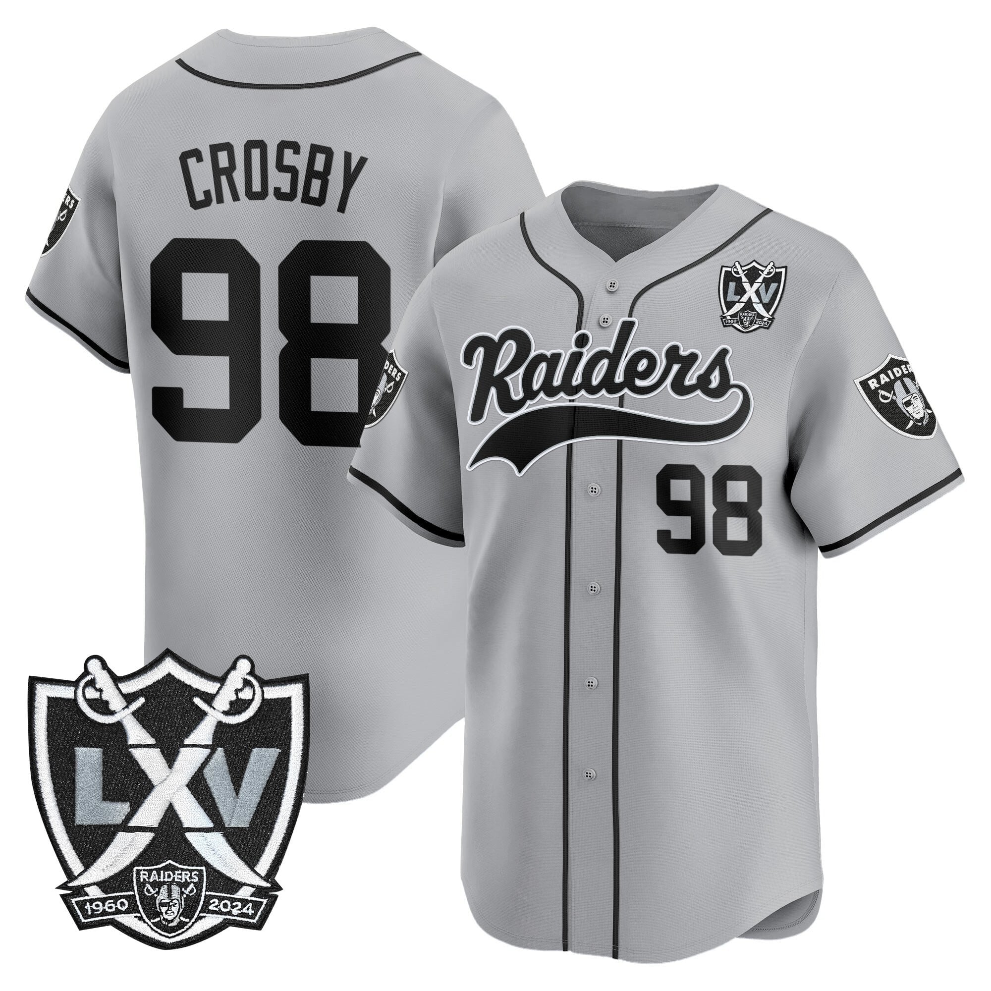 LVR 65th Anniversary Patch Vapor Baseball Jersey - Stitched
