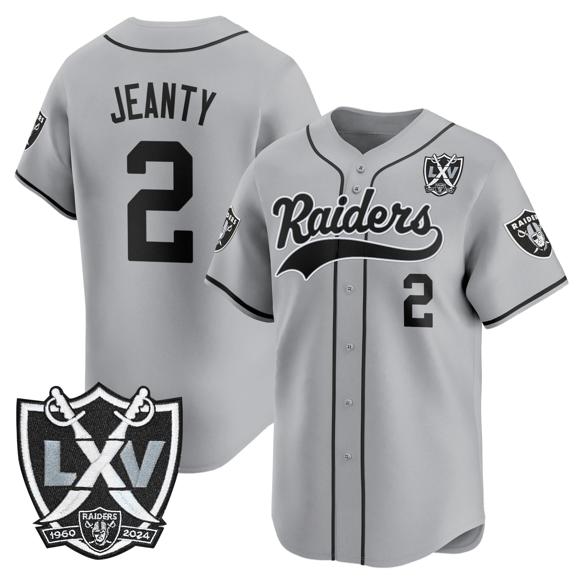 LVR 65th Anniversary Patch Vapor Baseball Jersey - Stitched