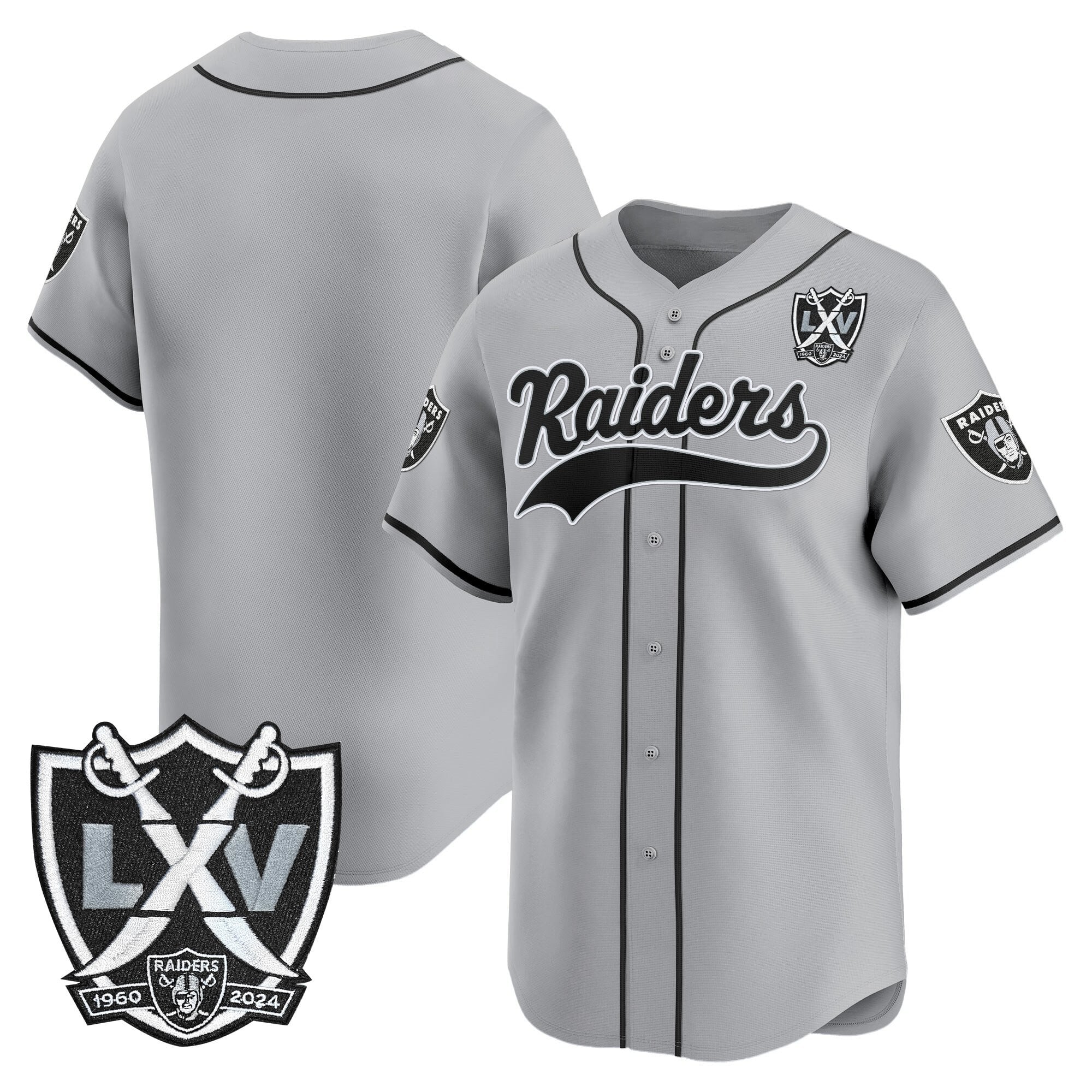 LVR 65th Anniversary Patch Vapor Baseball Jersey - Stitched