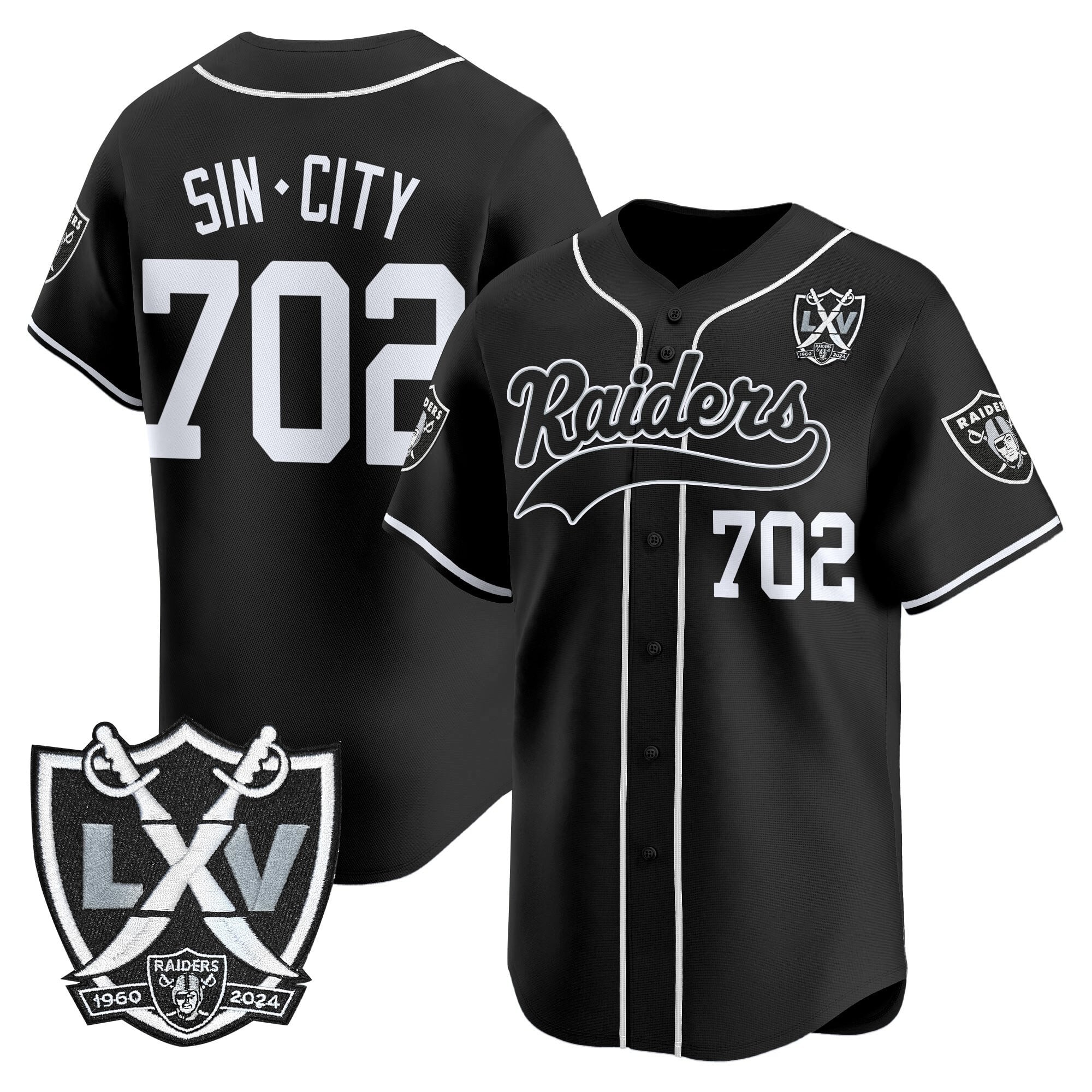 LVR 65th Anniversary Patch Vapor Baseball Jersey - Stitched