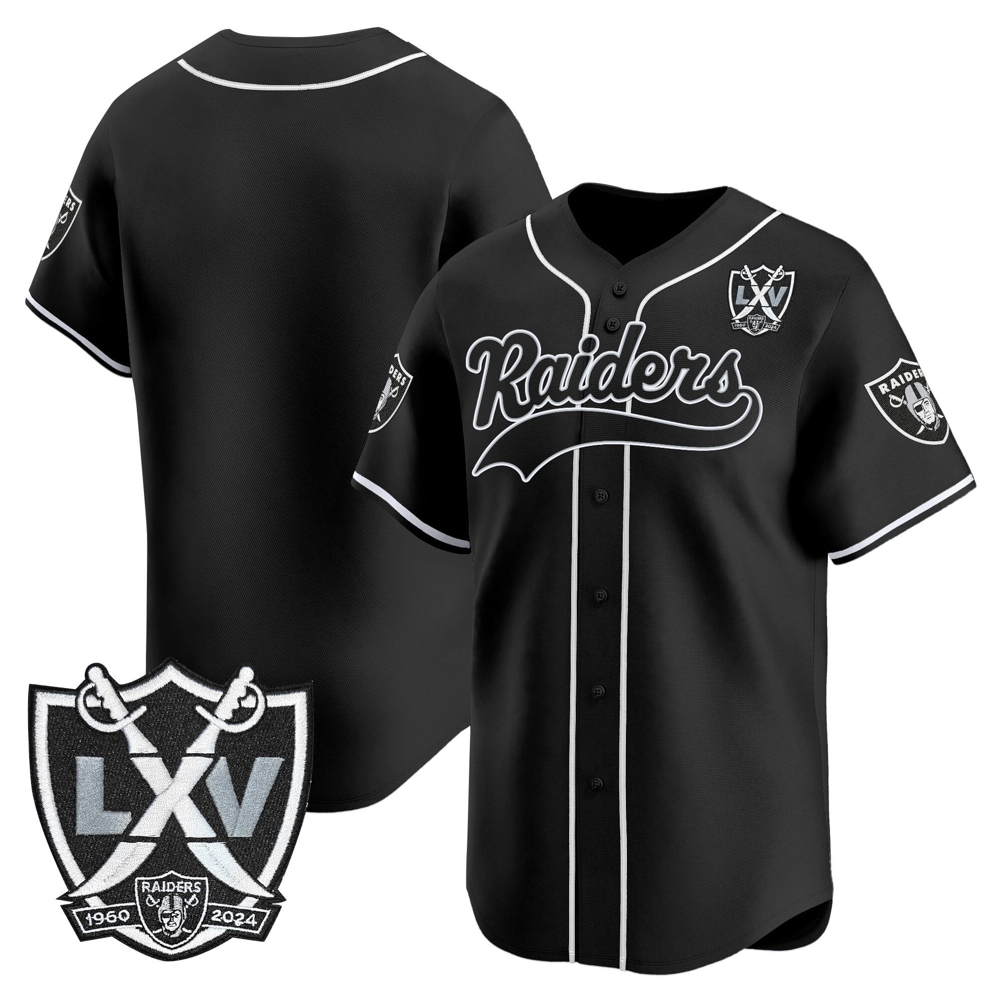 LVR 65th Anniversary Patch Vapor Baseball Jersey - Stitched
