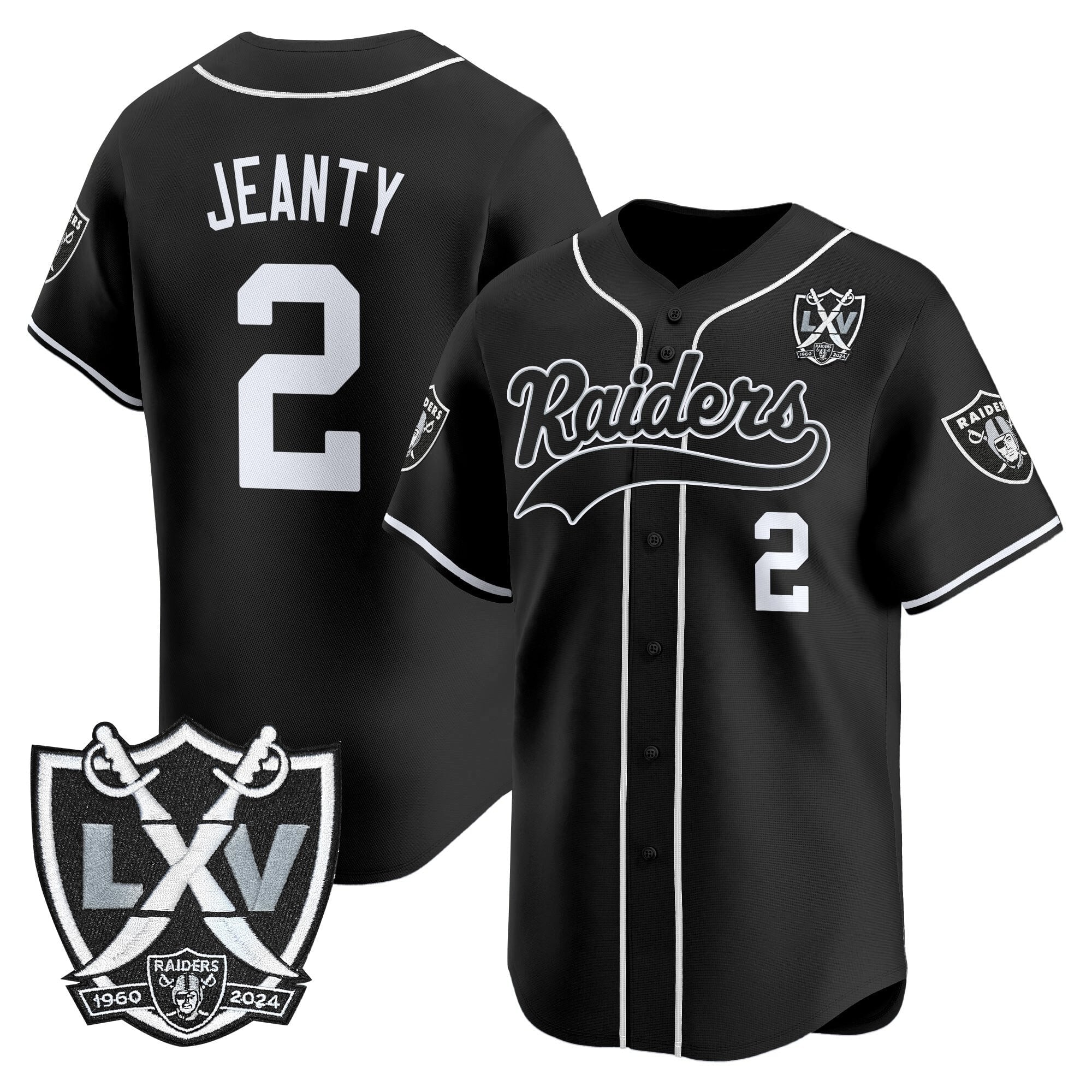 LVR 65th Anniversary Patch Vapor Baseball Jersey - Stitched