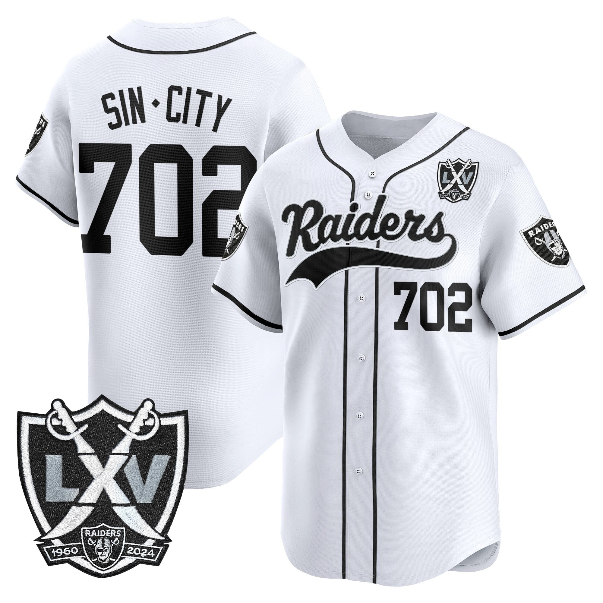 LVR 65th Anniversary Patch Vapor Baseball Jersey - Stitched