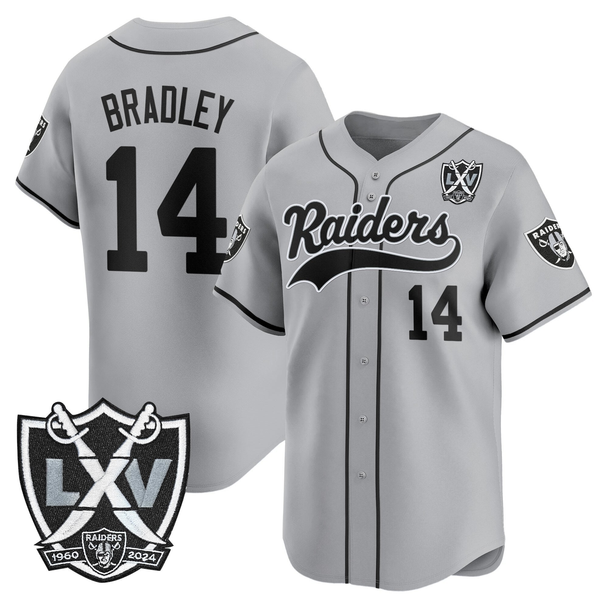 LVR 65th Anniversary Patch Vapor Baseball Jersey - Stitched