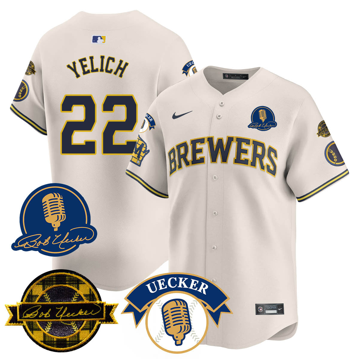 MIL 2025 Limited Jersey - Bob Uecker Patch - Stitched