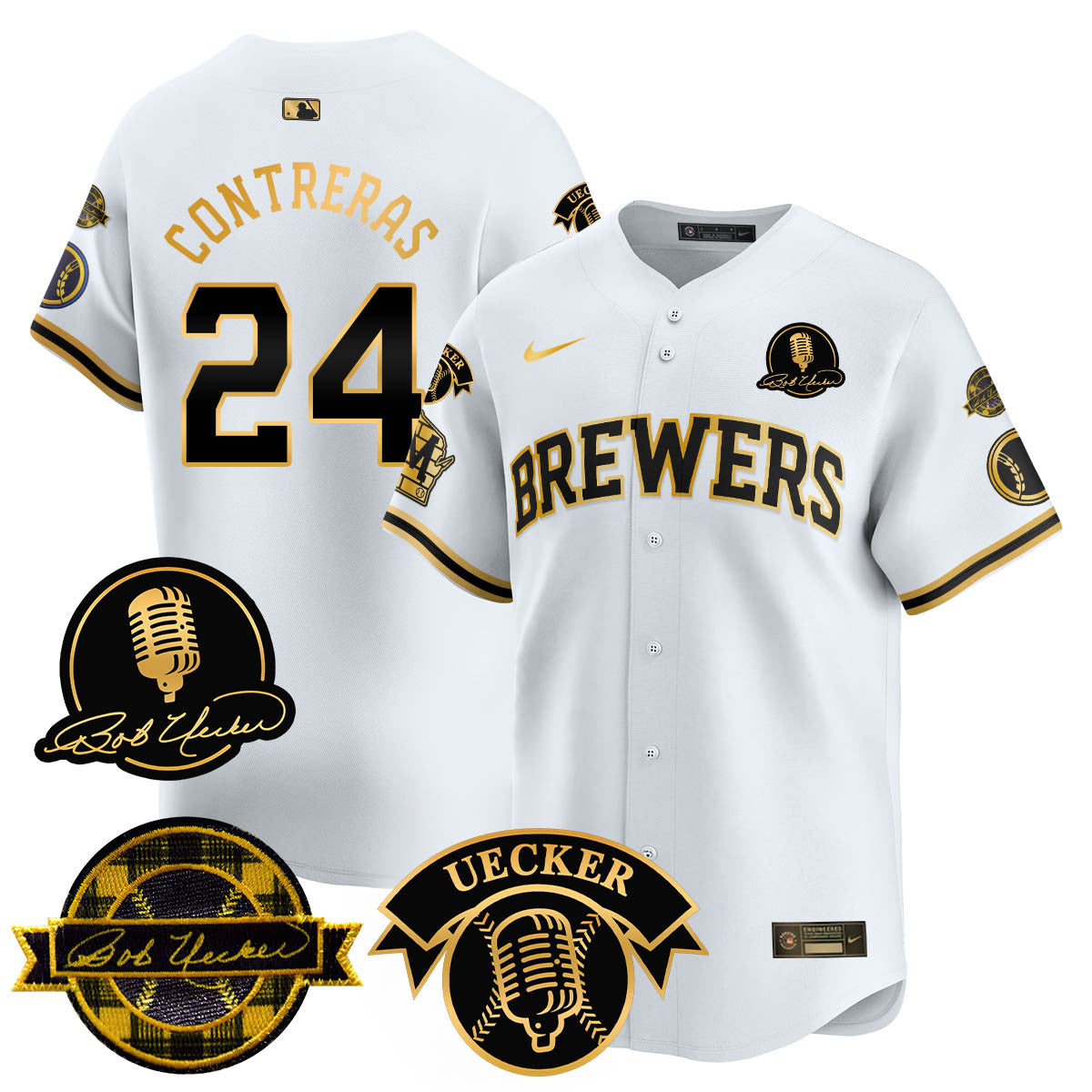 MIL 2025 Limited Jersey - Bob Uecker Patch - Stitched
