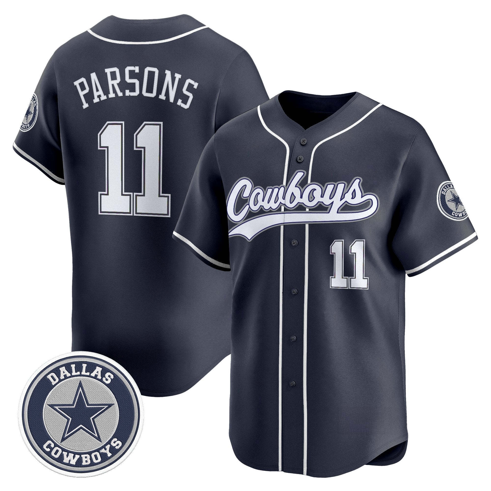 DAL Vapor Baseball Jersey - Stitched