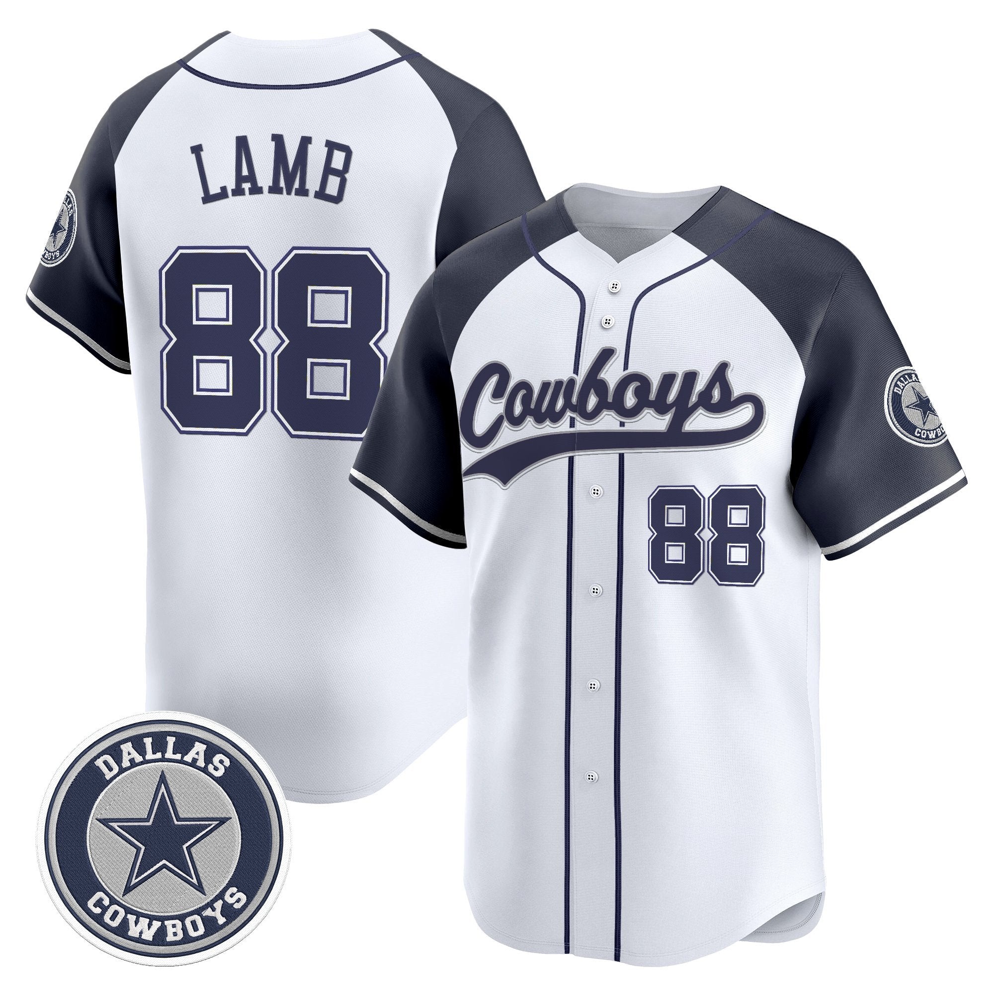 DAL Vapor Baseball Jersey - Stitched
