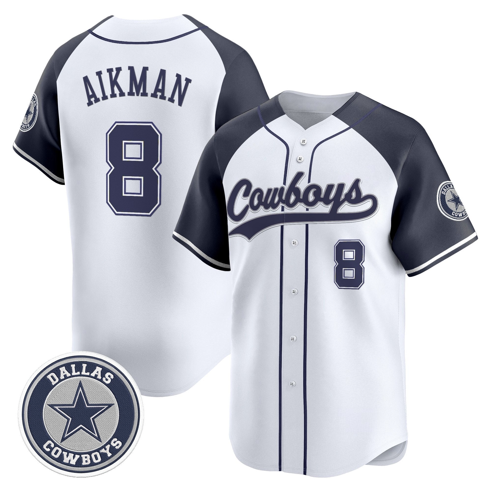 DAL Vapor Baseball Jersey - Stitched