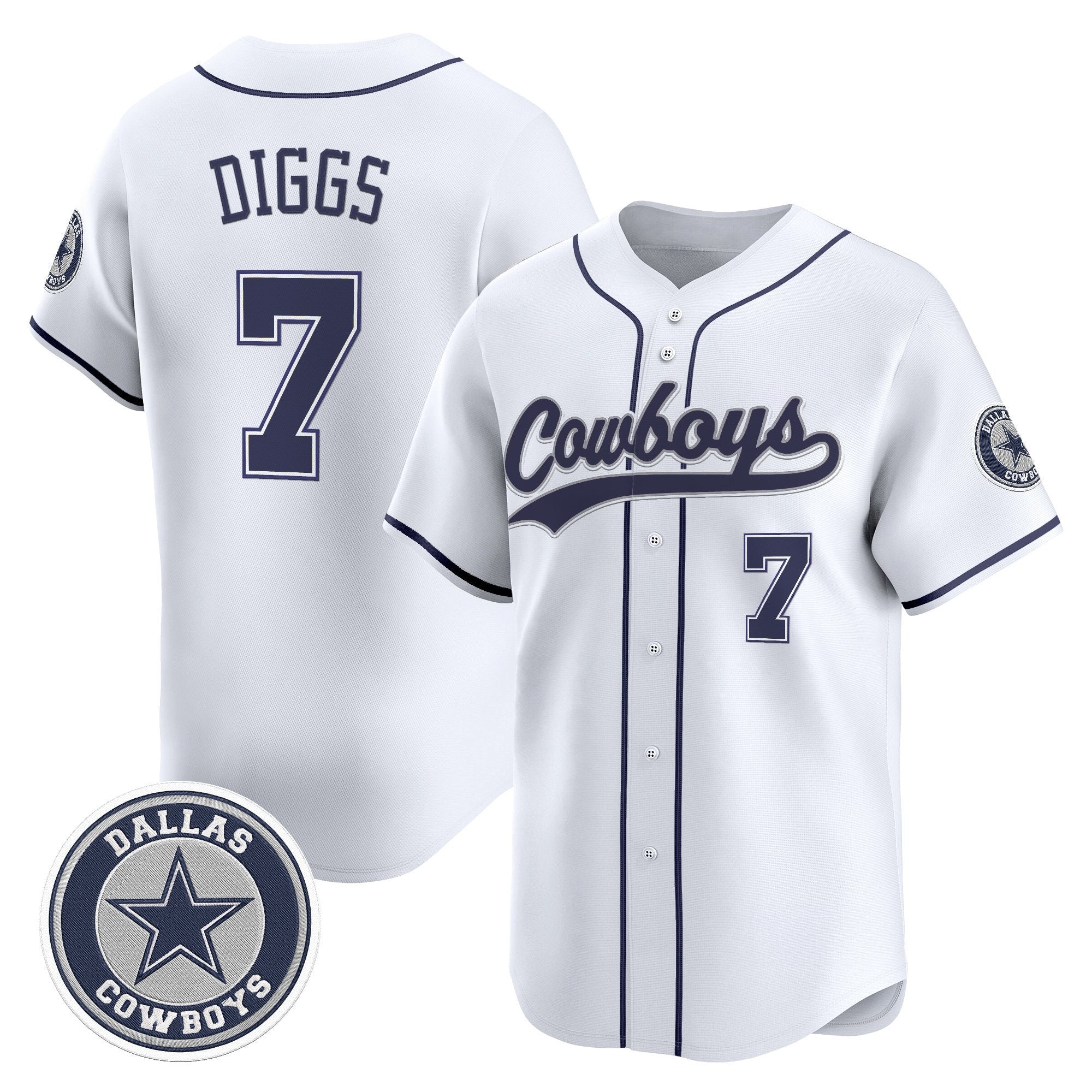 DAL Vapor Baseball Jersey - Stitched