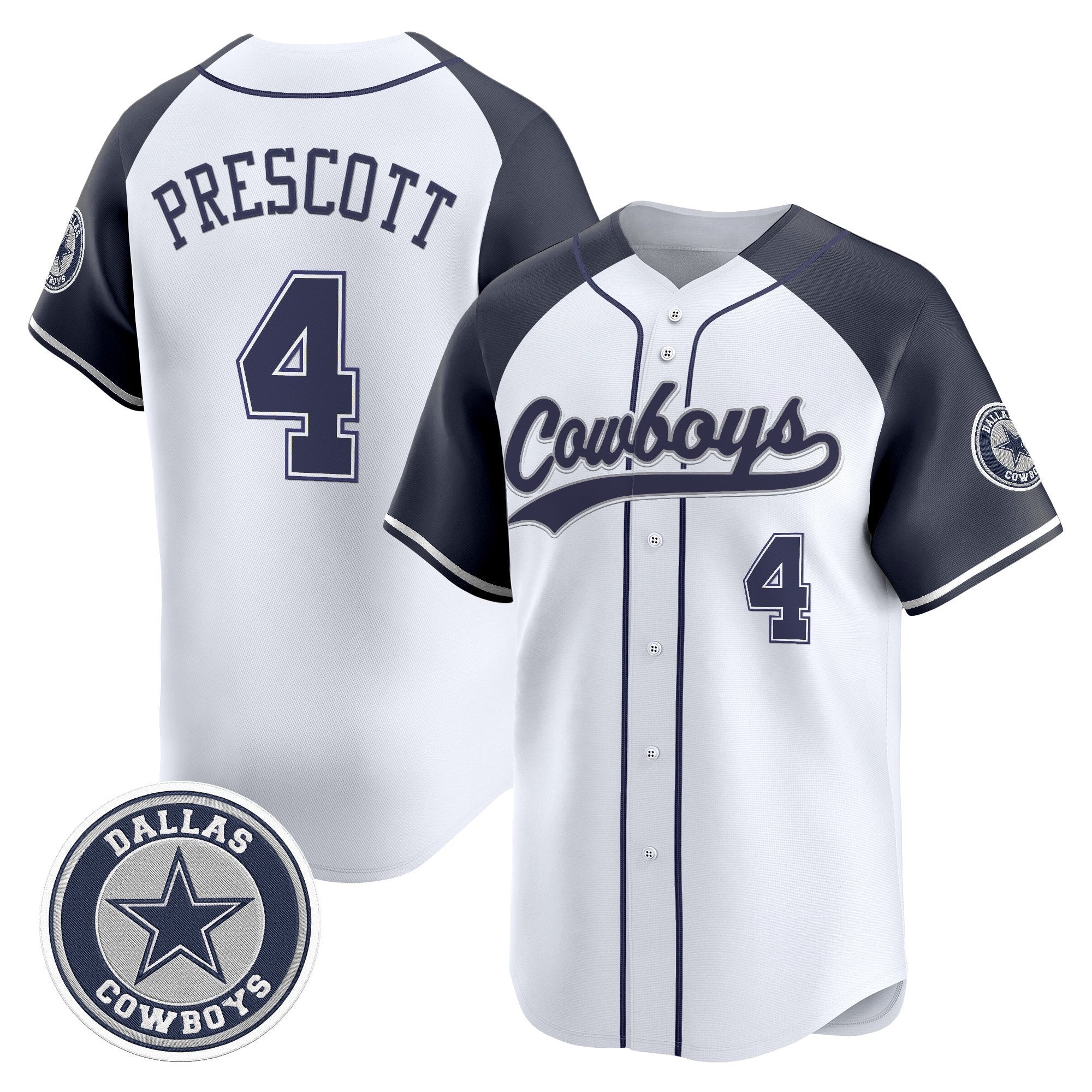 DAL Vapor Baseball Jersey - Stitched