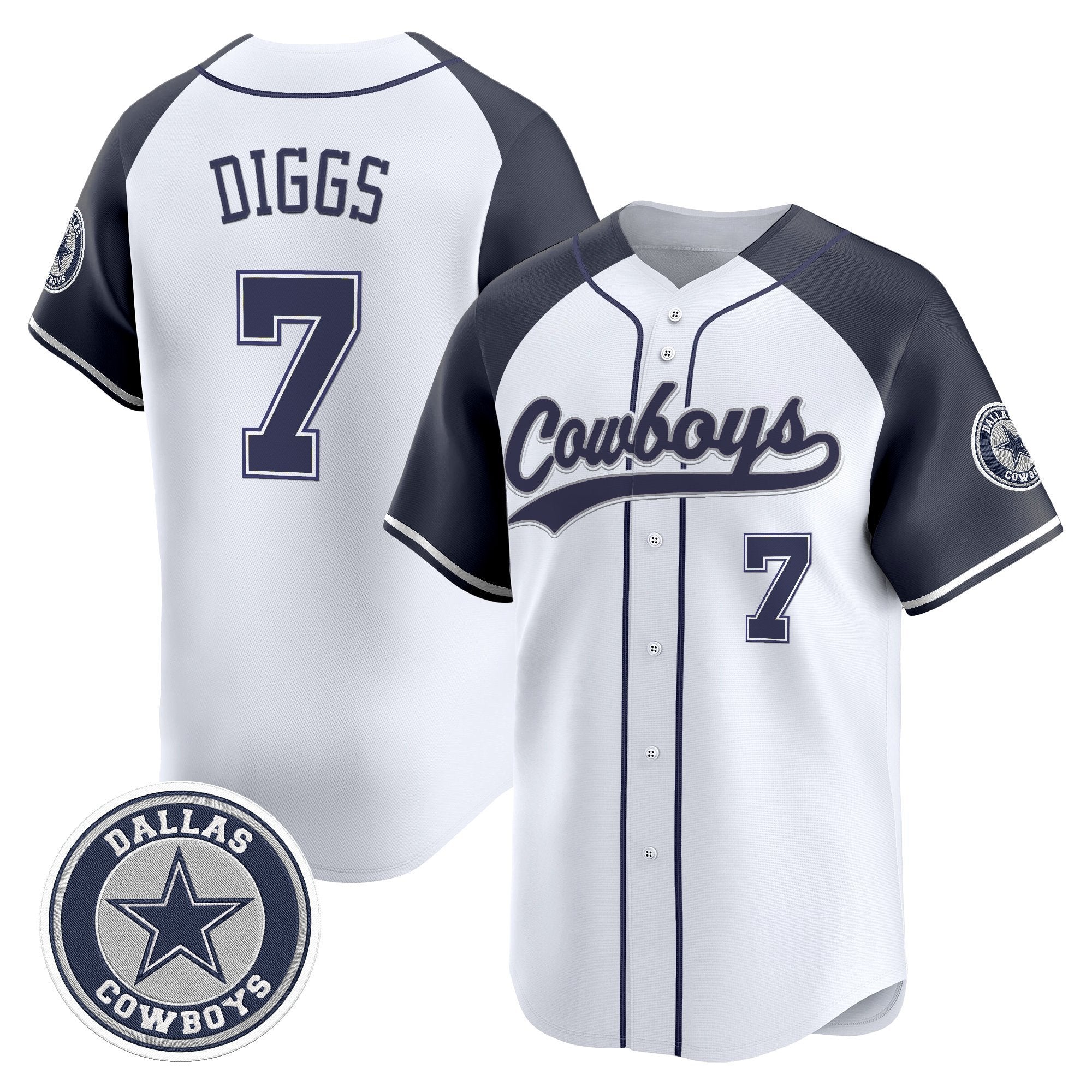 DAL Vapor Baseball Jersey - Stitched