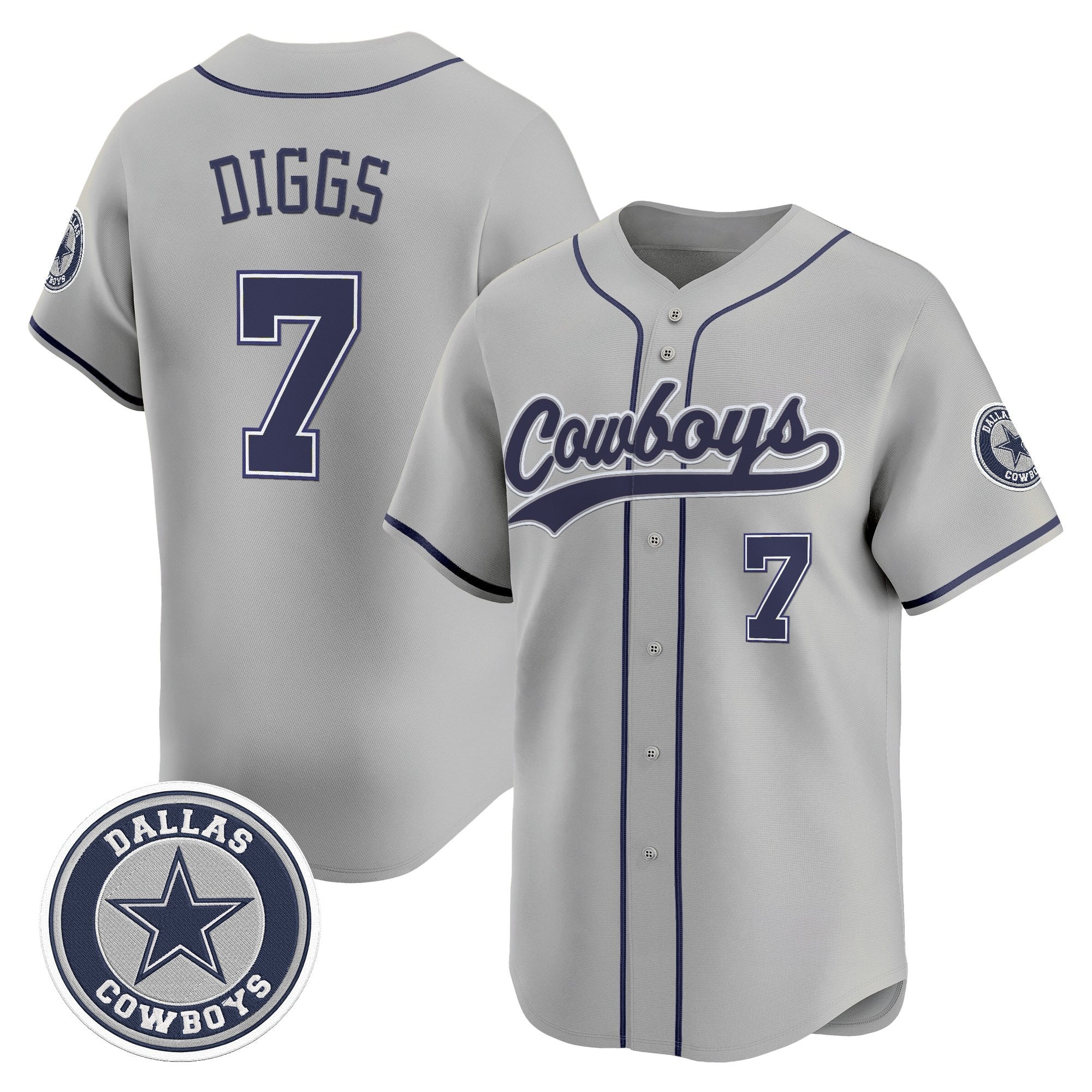 DAL Vapor Baseball Jersey - Stitched