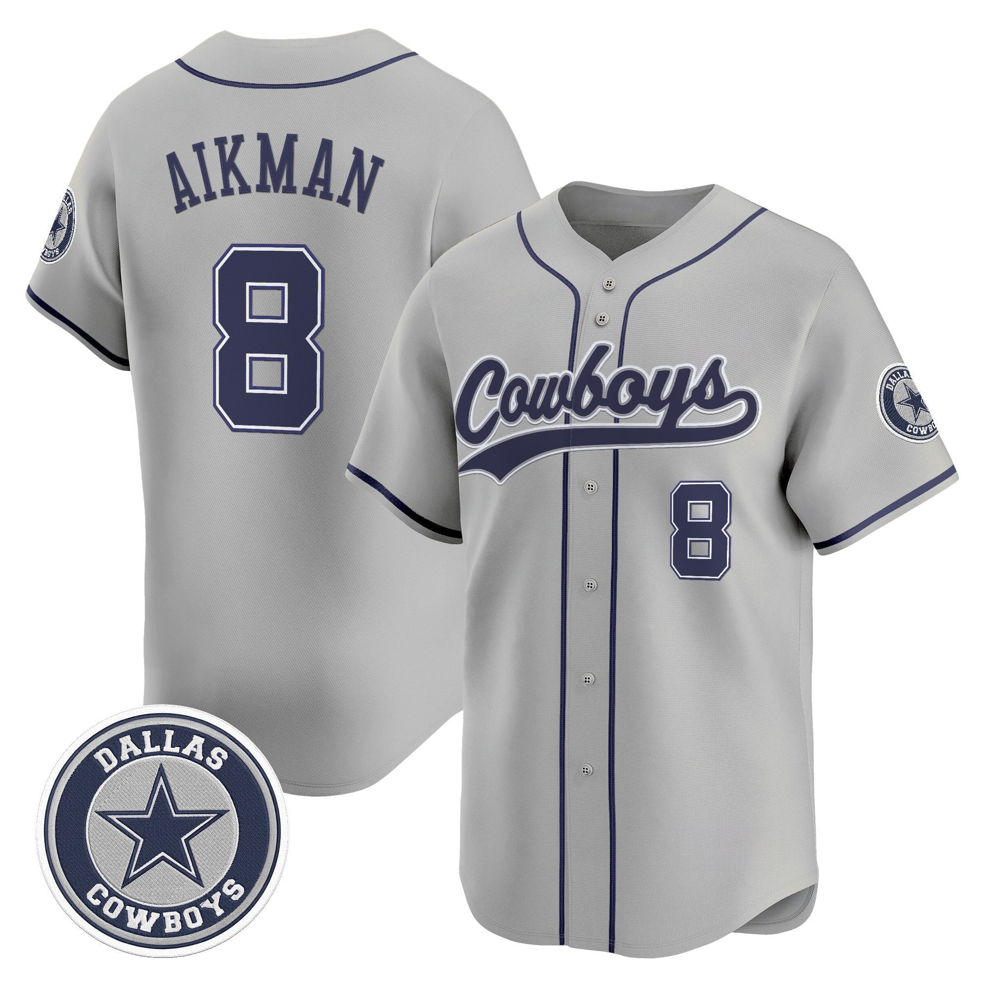 DAL Vapor Baseball Jersey - Stitched
