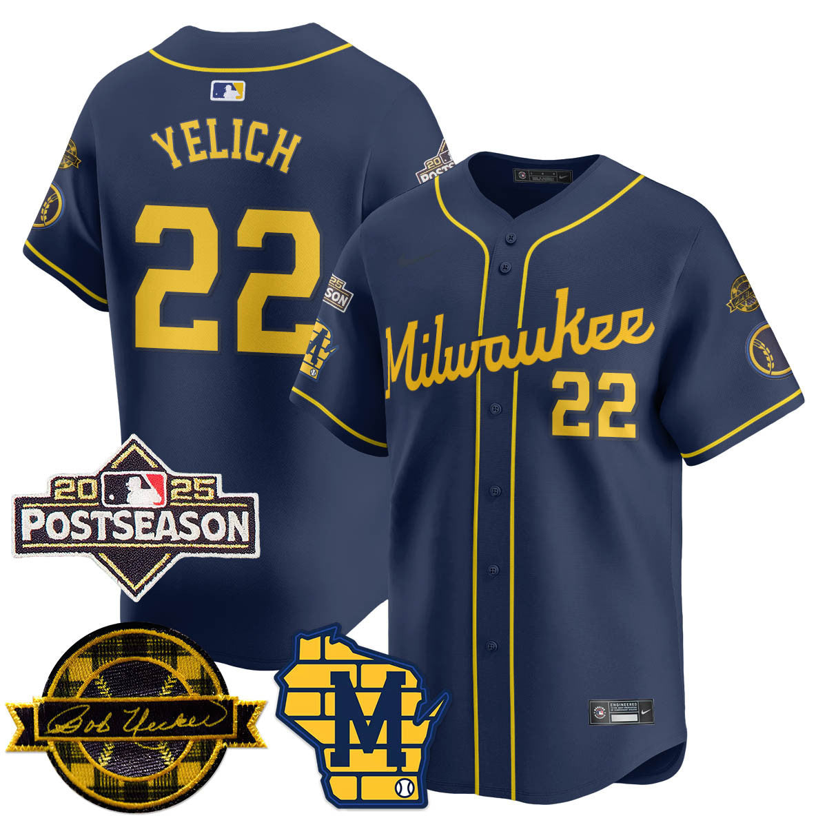 MIL 2025 Postseason Jersey - Stitched