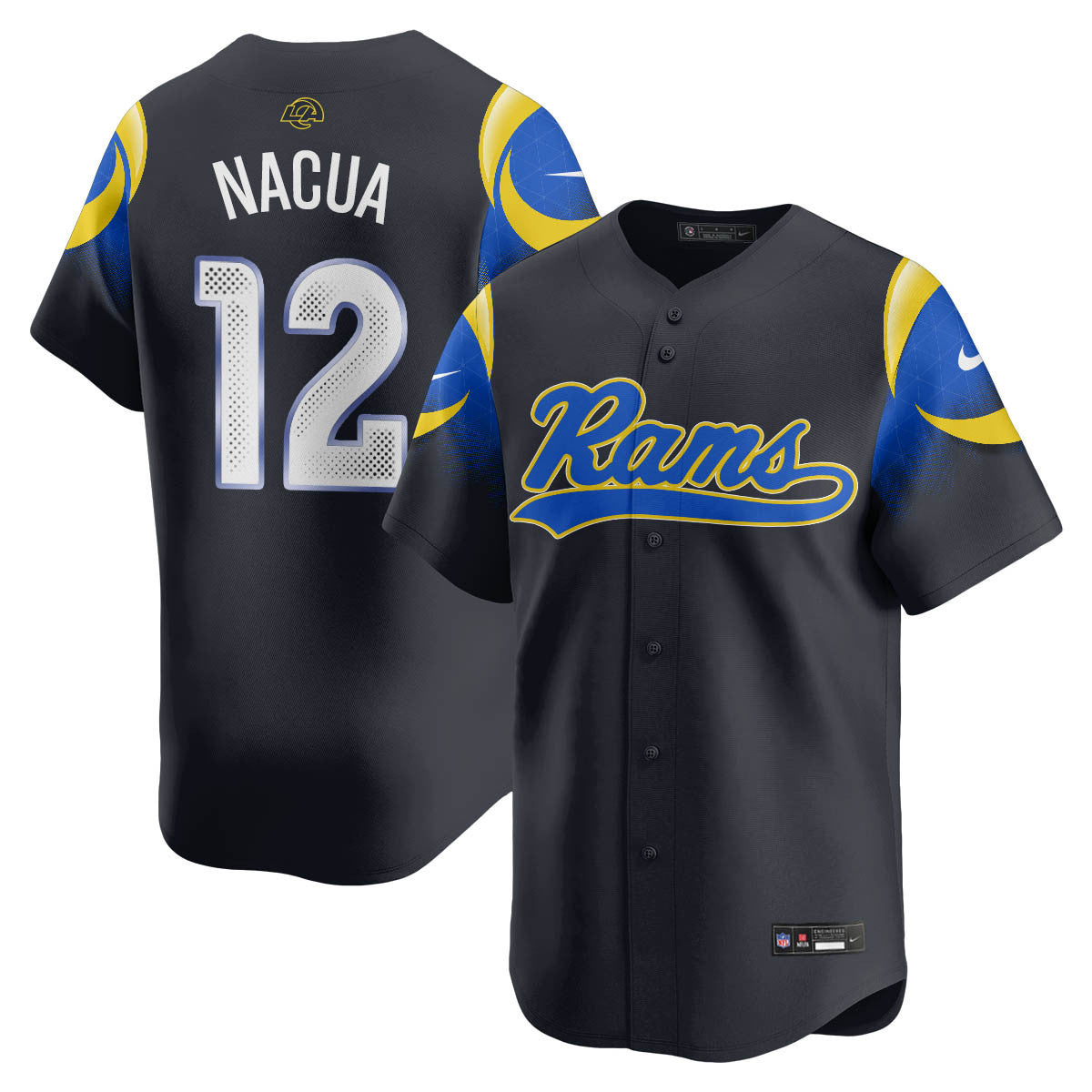 LAR Rivalry Series Baseball Jersey - Stitched