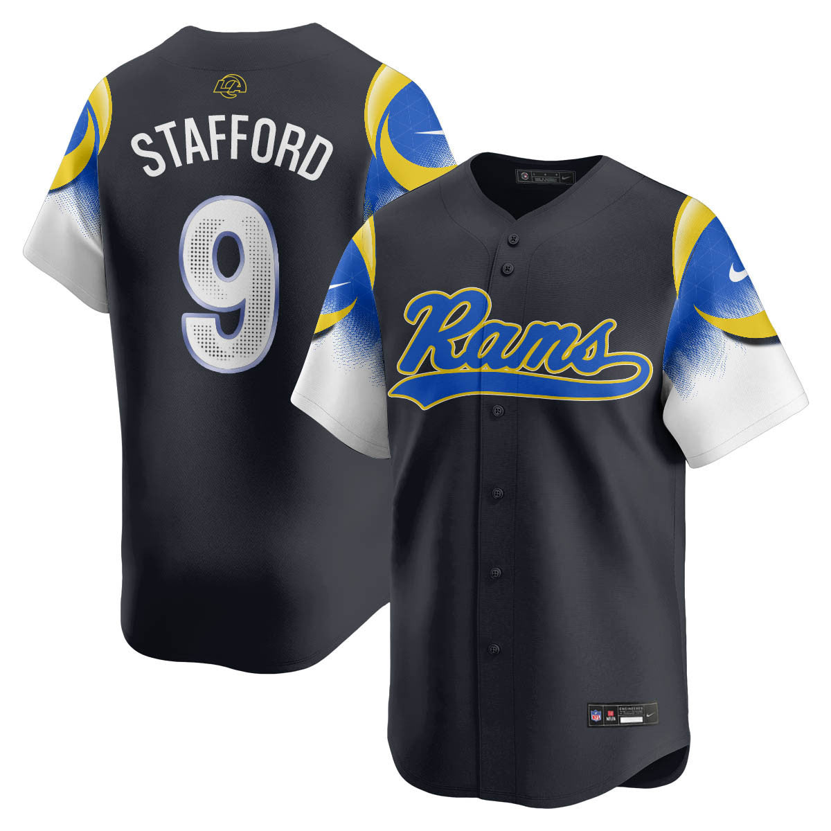 LAR Rivalry Series Baseball Jersey - Stitched