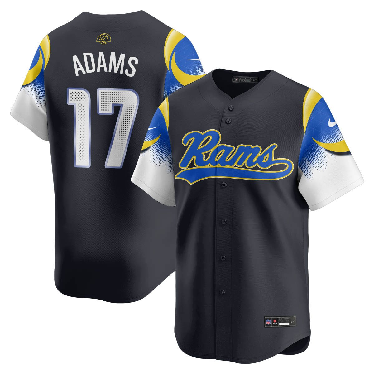 LAR Rivalry Series Baseball Jersey - Stitched