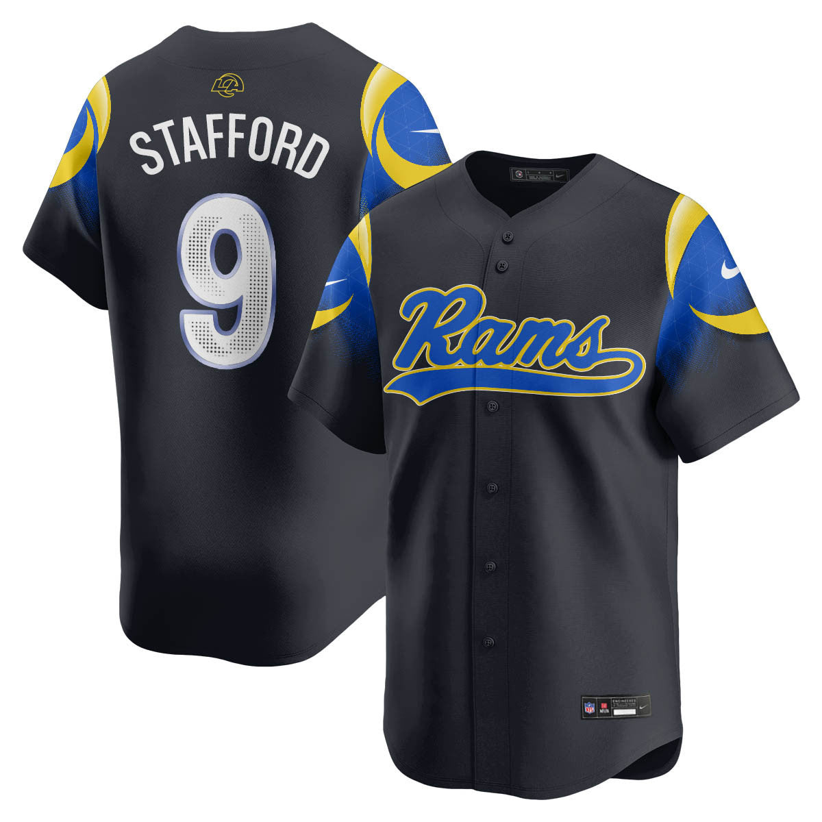 LAR Rivalry Series Baseball Jersey - Stitched