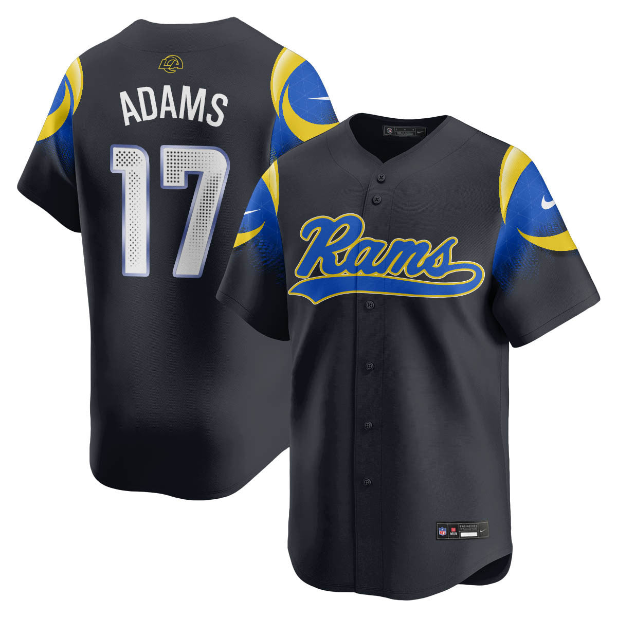LAR Rivalry Series Baseball Jersey - Stitched