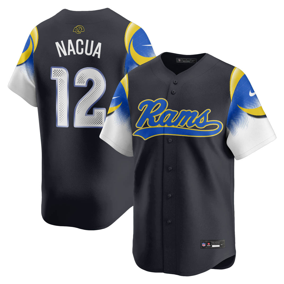 LAR Rivalry Series Baseball Jersey - Stitched