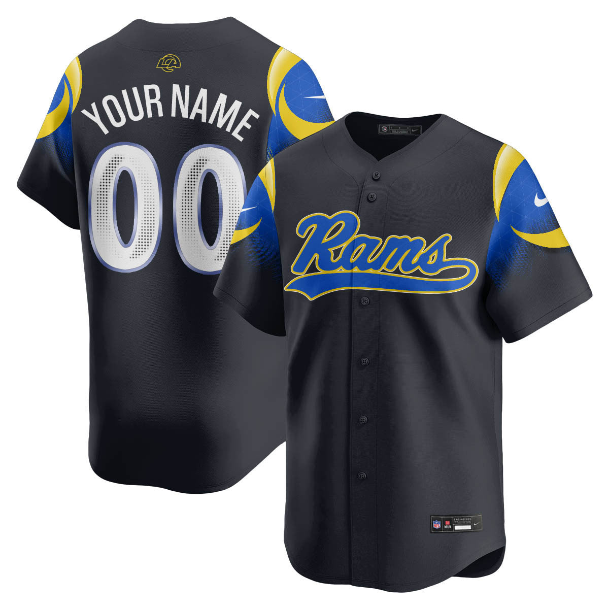 LAR Rivalry Series Baseball Jersey - Stitched