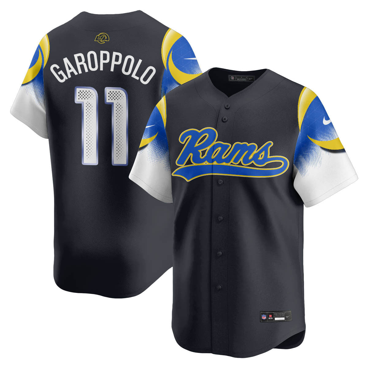 LAR Rivalry Series Baseball Jersey - Stitched