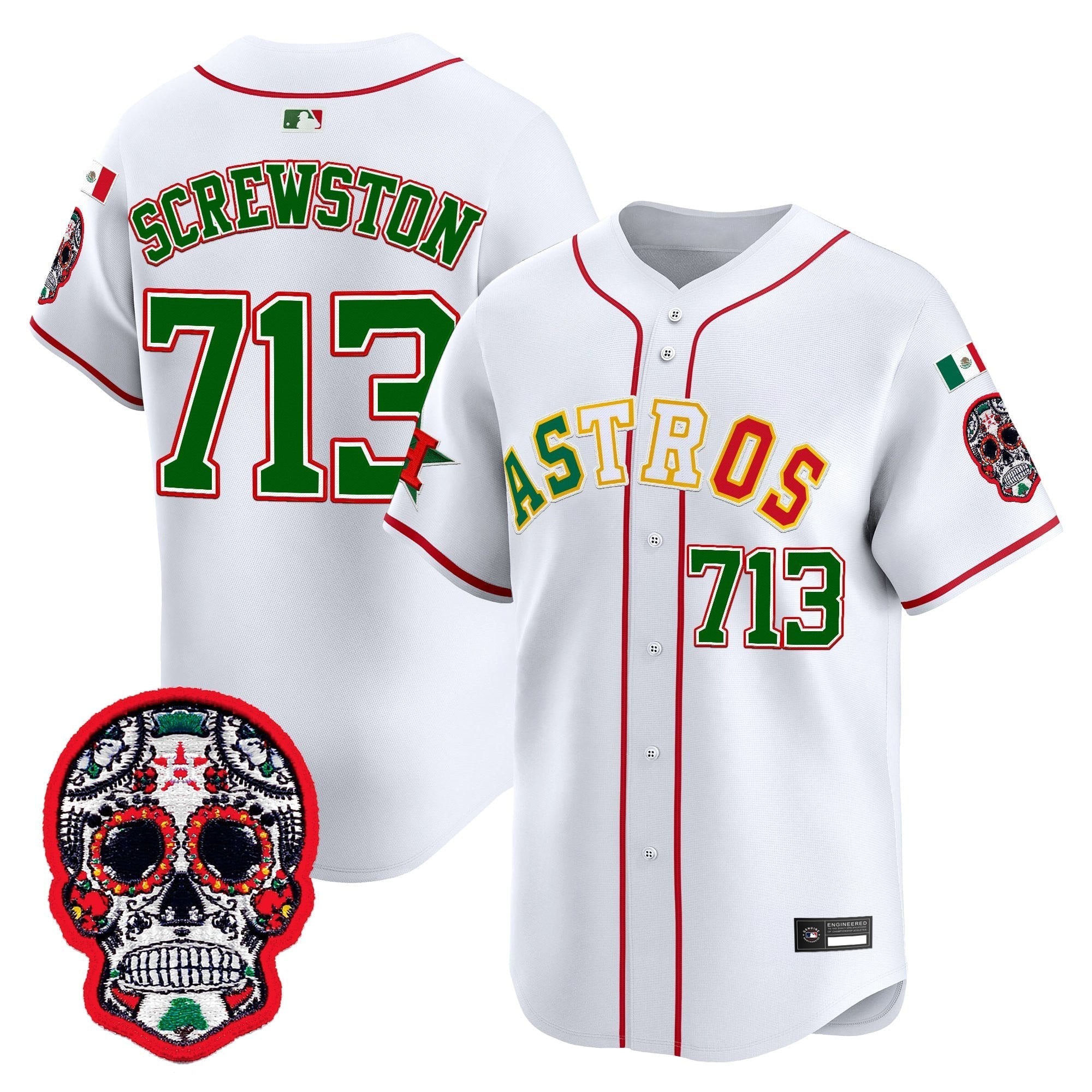 HOU Mexico 2025 'Día de los Muertos Edition' Vapor Premier Limited Jersey - Stitched