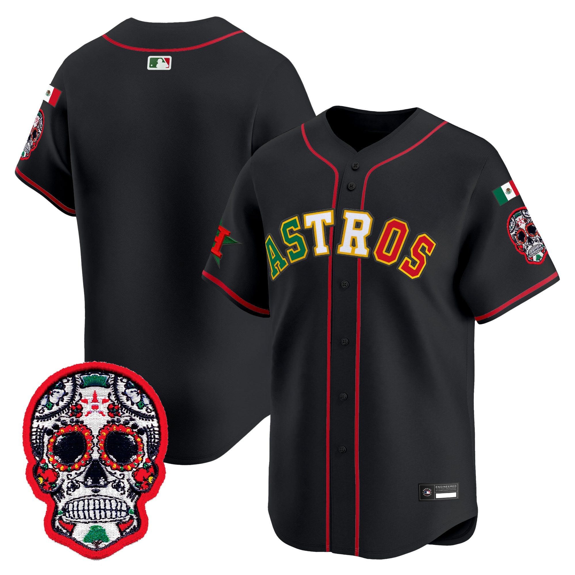 HOU Mexico 2025 'Día de los Muertos Edition' Vapor Premier Limited Jersey - Stitched
