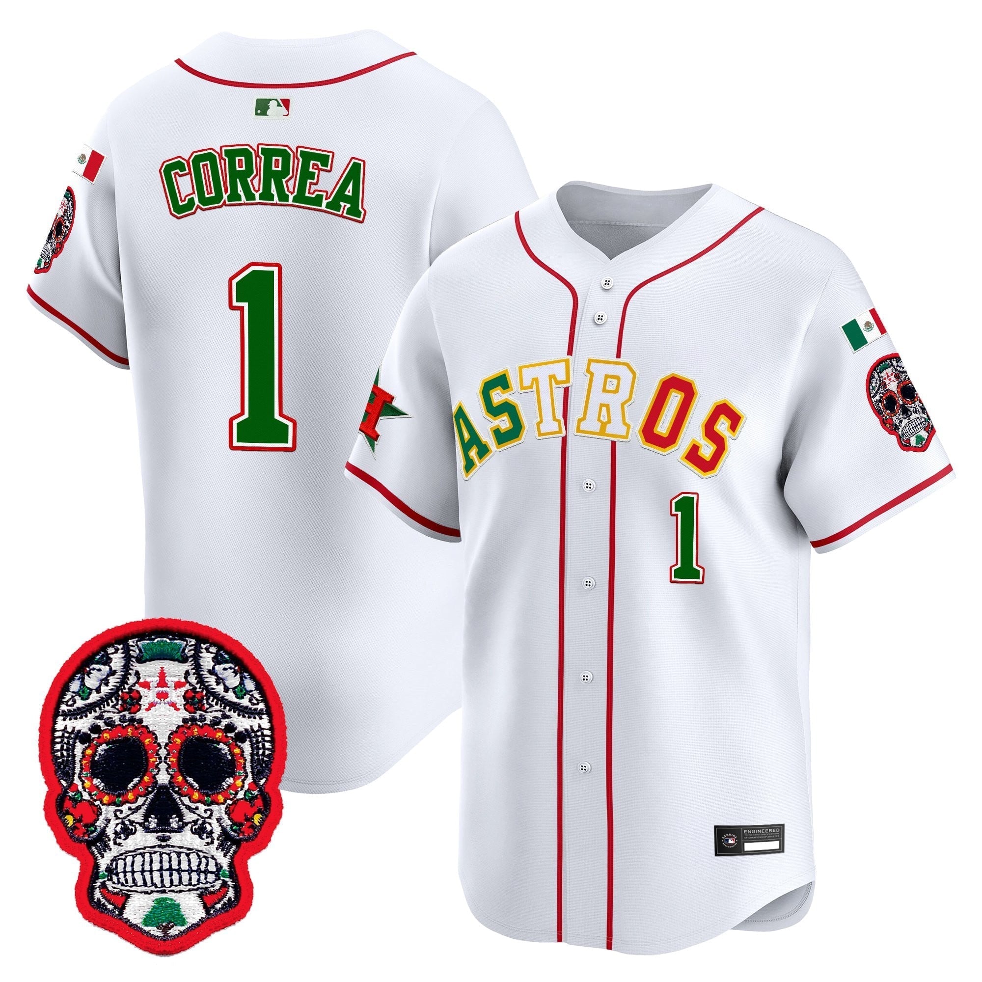 HOU Mexico 2025 'Día de los Muertos Edition' Vapor Premier Limited Jersey - Stitched