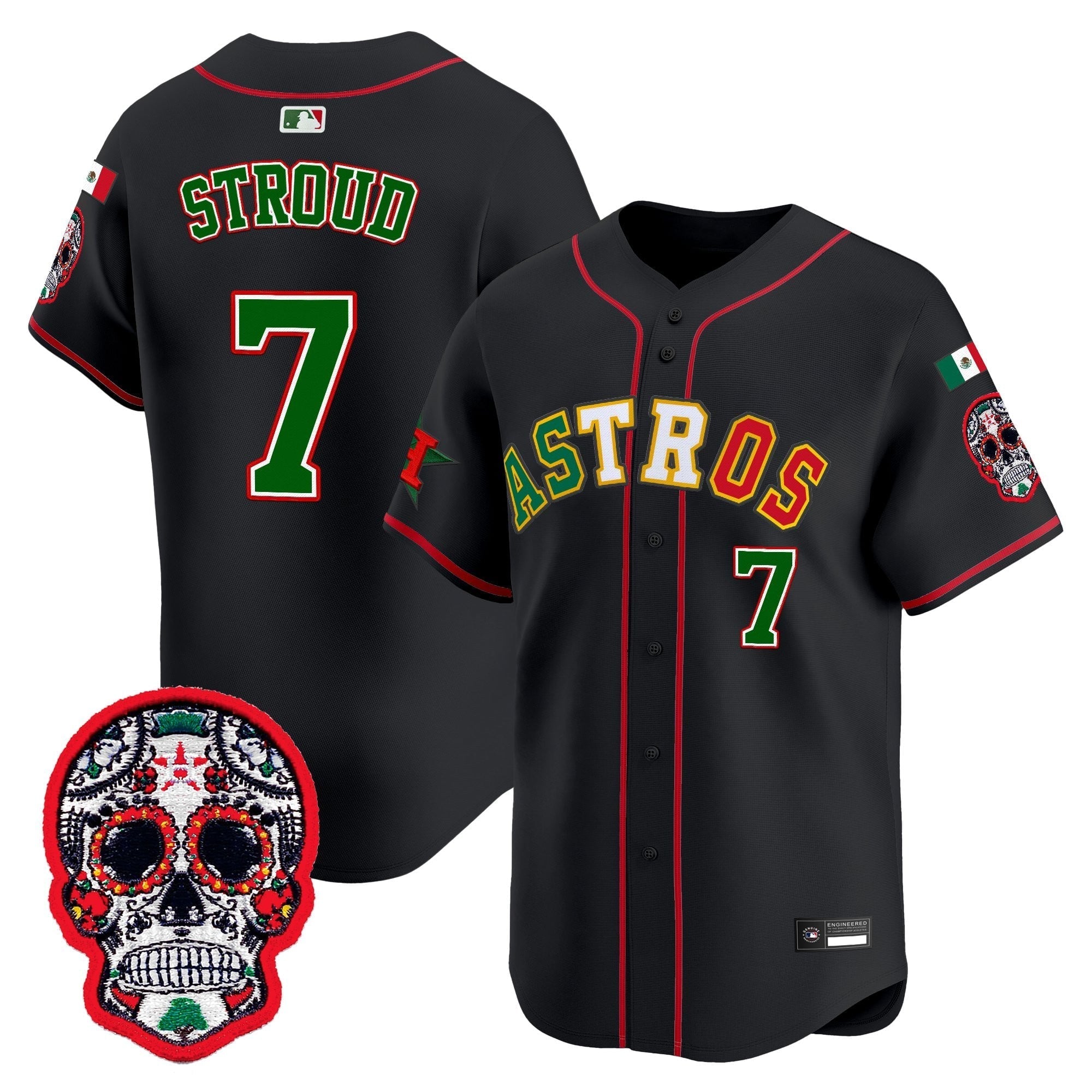 HOU Mexico 2025 'Día de los Muertos Edition' Vapor Premier Limited Jersey - Stitched